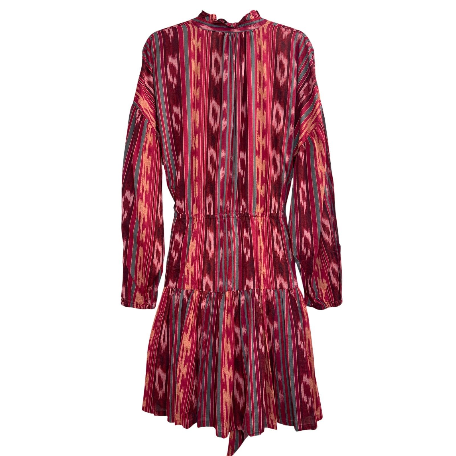Lauren Ralph Lauren Lauren Ralph Lauren Geo-Stripe Belted Cotton Voile Dress Size XL / US 12-14 / IT 48-50 - 10 Thumbnail