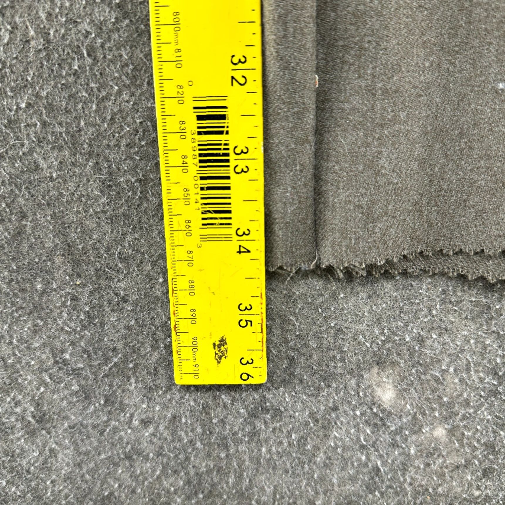 Vintage VINTAGE Trouser Pants Mens 38x34 Grey Relaxed Wool Cotton Spandex Wide-Leg Dress Pants 80s 90s Business Formal Men Size US 38 / EU 54 - 5 Thumbnail