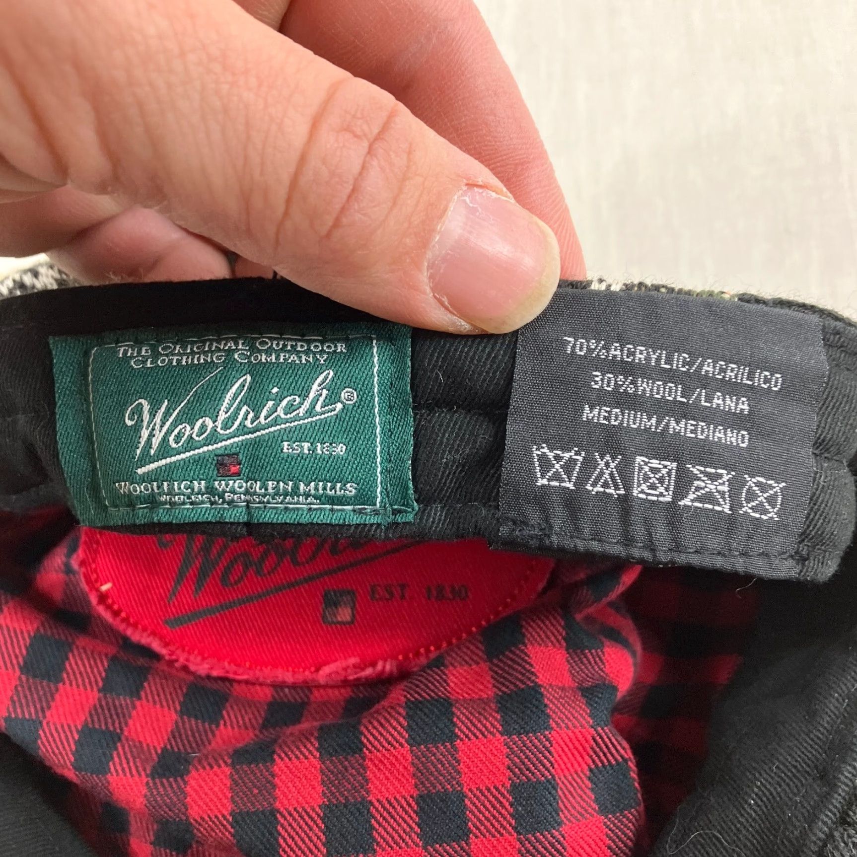 Vintage Woolrich Hat Mens Medium Red Fair Isle Wool Blend Beret News Boy Newsie Gatsby Cap Size ONE SIZE - 8 Thumbnail