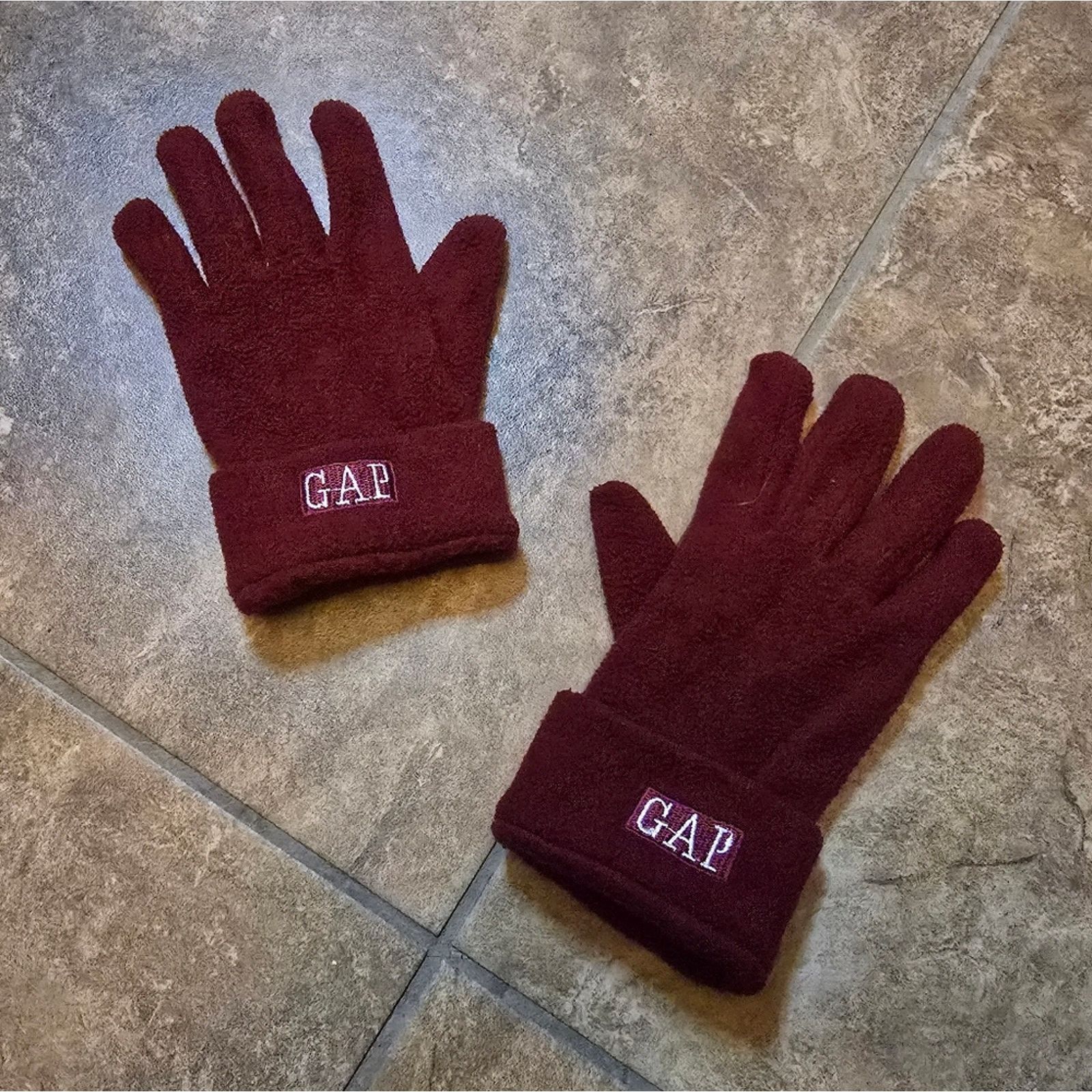 Gap Burgundy | GAP | Fold Over Winter Glove Size ONE SIZE - 1 Thumbnail