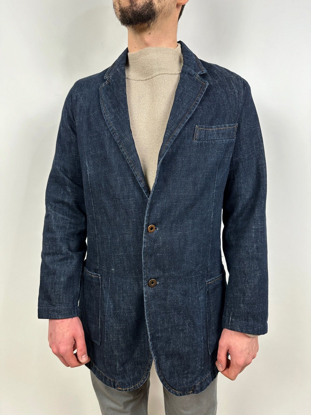 00s miu miu archive navy Tailored jacket