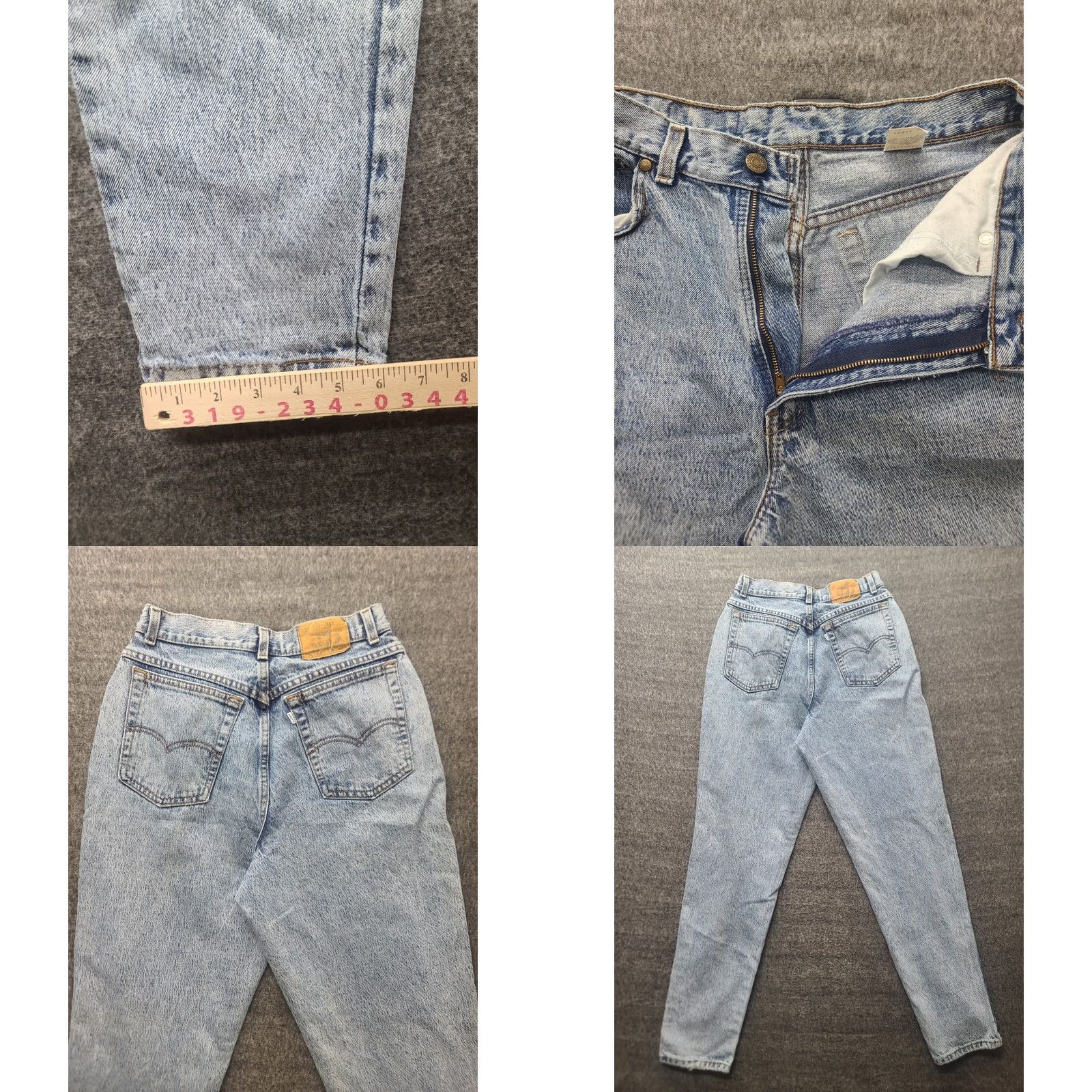 Levi's VINTAGE Levi's Jeans Womens Regular High Rise 13x31 Blue Denim 501 80s USA Slim Fit Mom Style Size 34" / US 12 / IT 48 - 8 Thumbnail