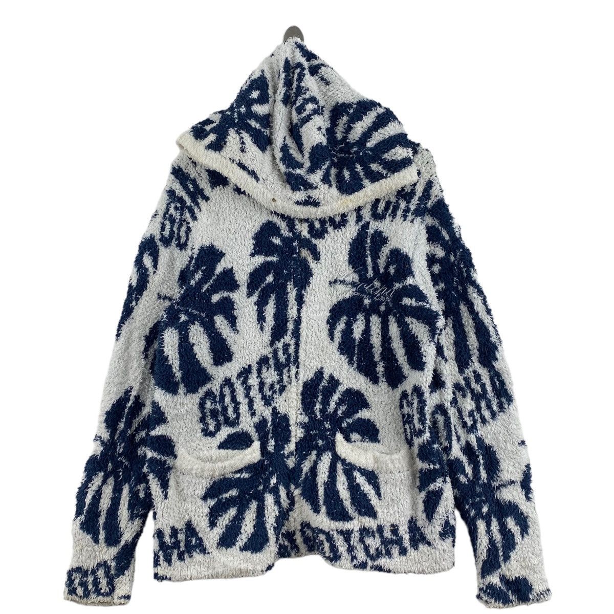 Gotcha Vintage GOTCHA SURF Brand Overprint Deep Pile Sherpa Hoodie Size US L / EU 52-54 / 3 - 1 Thumbnail