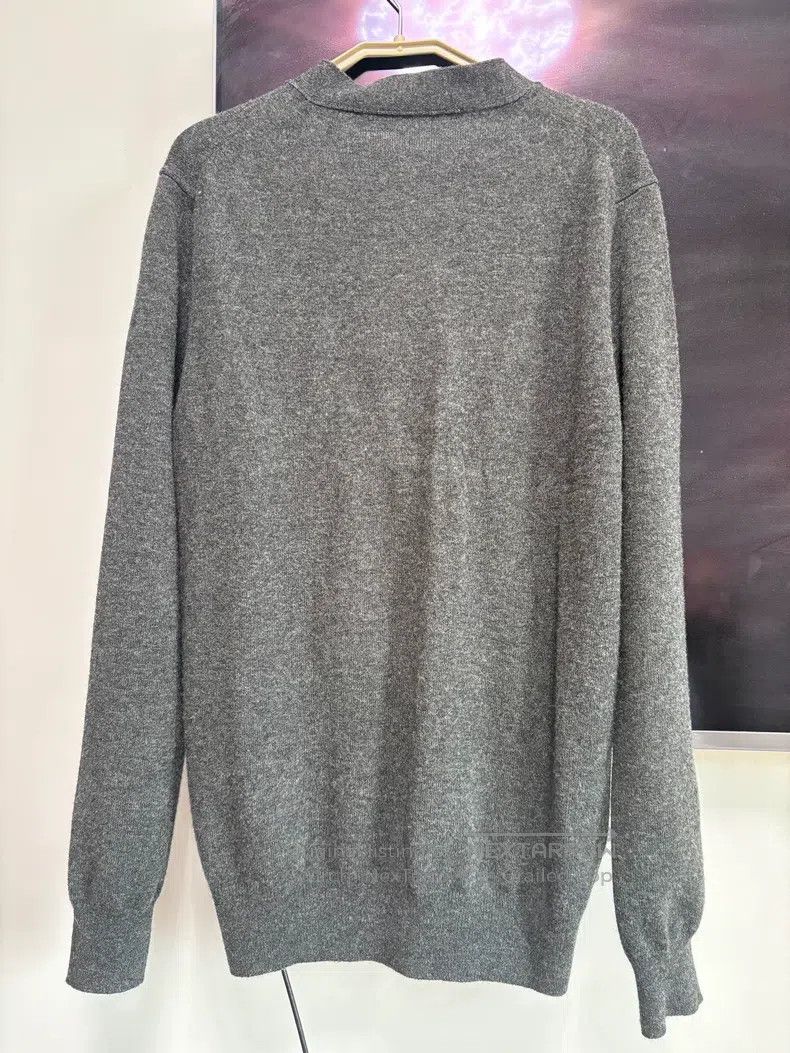 Comme des Garcons Comme Des Garcons Long Sleeve Knit Cardigan, Grey with Red Size XL / US 12-14 / IT 48-50 - 2 Thumbnail