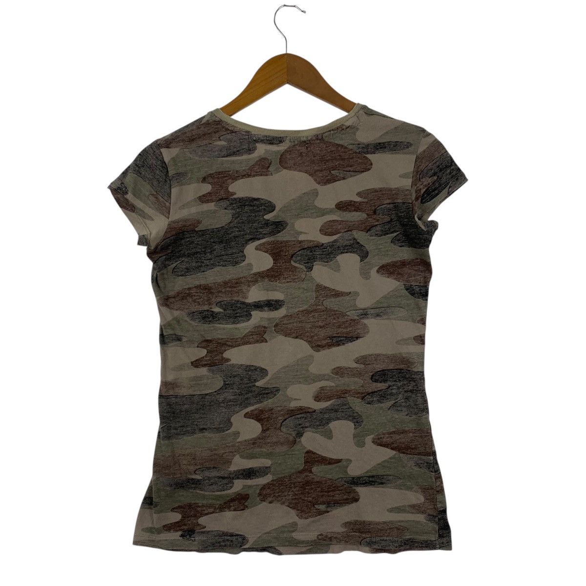 Sisley SISLEY Is Better Than Everyone Else Brand Camouflage Tshirt Size 3XL / US 20-22 - 4 Thumbnail