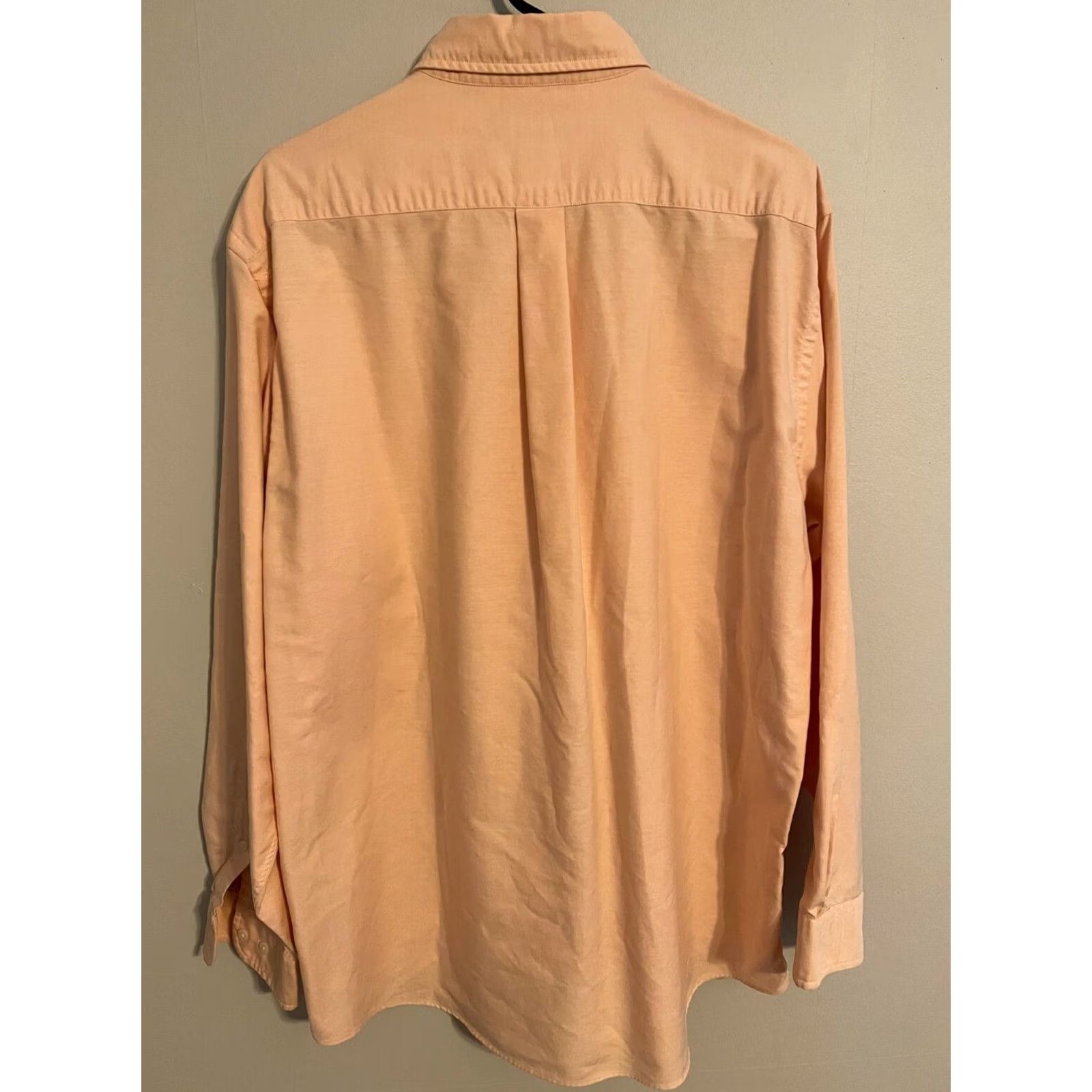 Brooks Brothers Brooks Brothers 1818 Supima Cotton Pastel Peach L/S Casual Dress Shirt Men's L Size US L / EU 52-54 / 3 - 3 Thumbnail