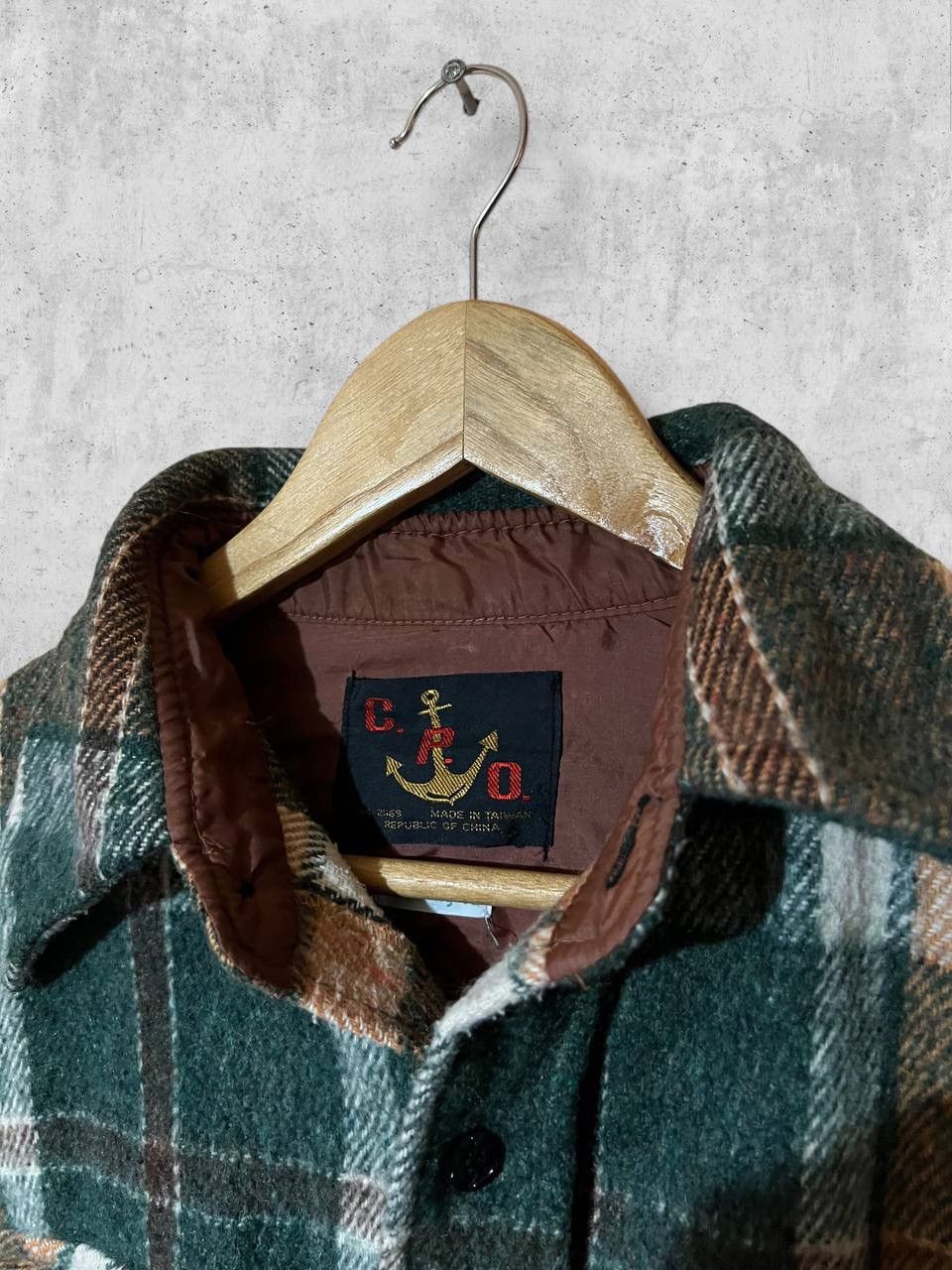 Vintage CPO Made in Taiwan 1970s heritage flannel wool shirt vintage Size US M / EU 48-50 / 2 - 8 Thumbnail