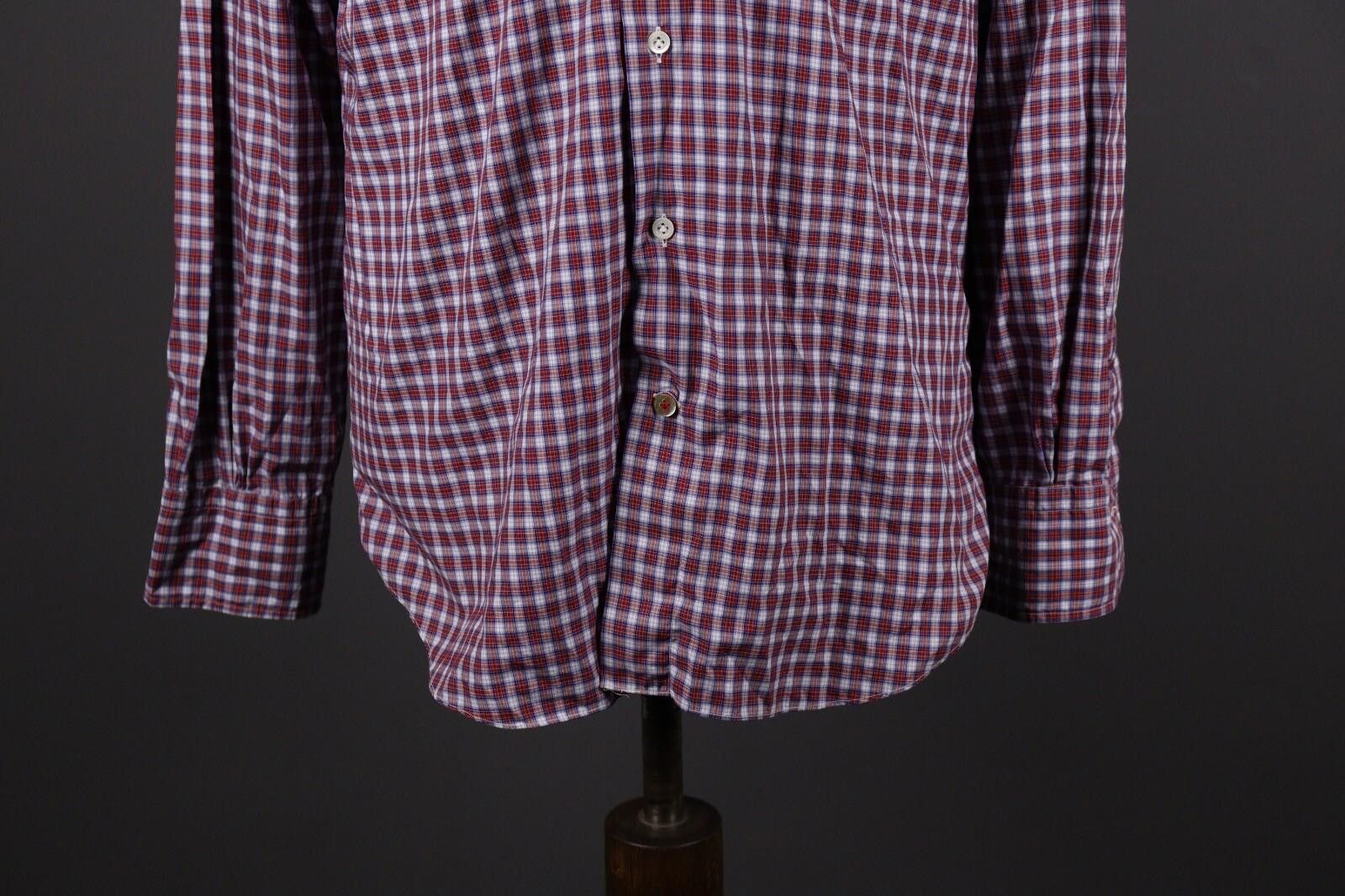 Mazzarelli Mazzarelli Green Stone Check Button Down Shirt Size 42 / 16 Size US M / EU 48-50 / 2 - 4 Thumbnail
