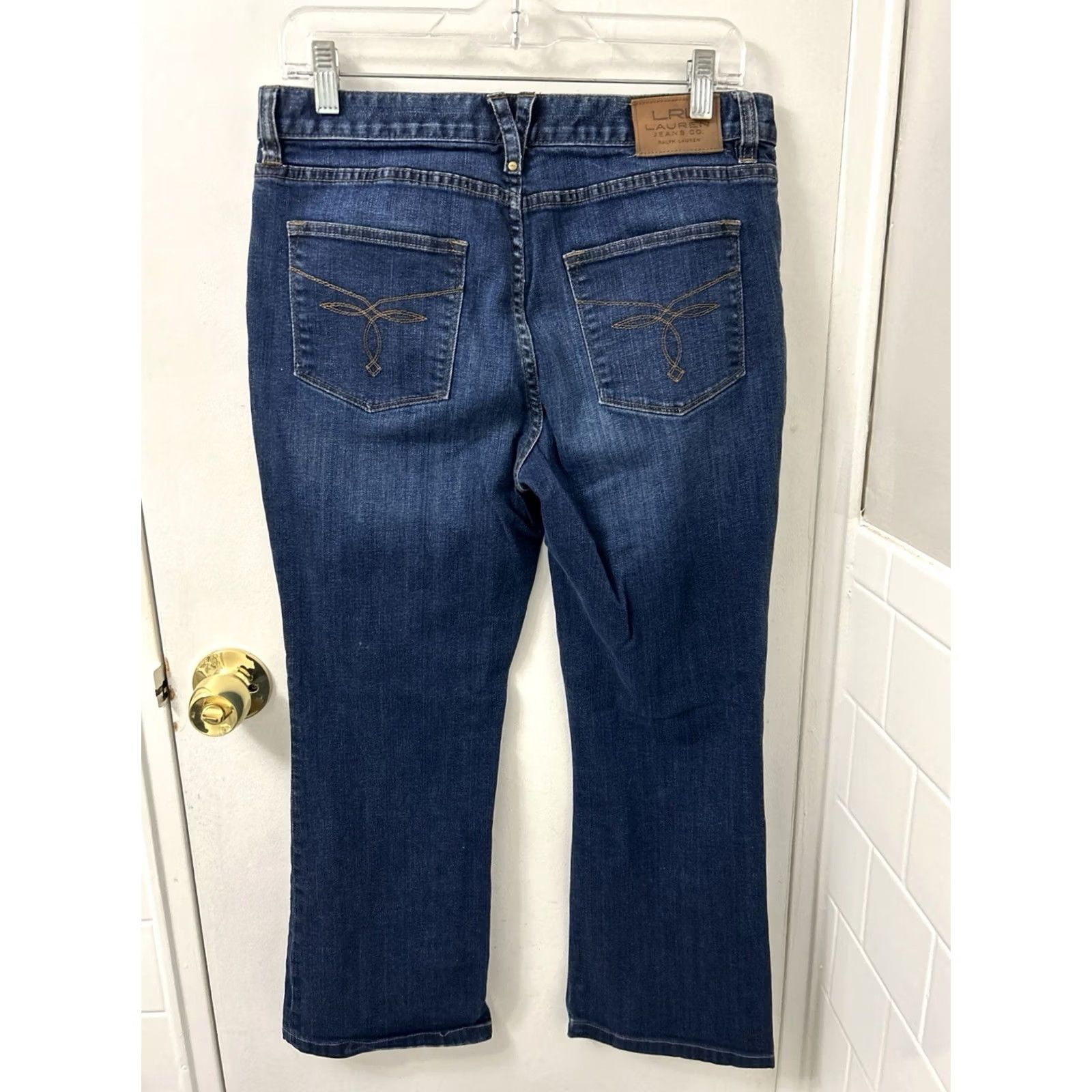 CO Lauren Jeans Co. Ralph Lauren Jeans Womens 10P Petite 25in Inseam Cropped Blue Denim Medium Wash Size 24" / US 00 / IT 34 - 7 Thumbnail