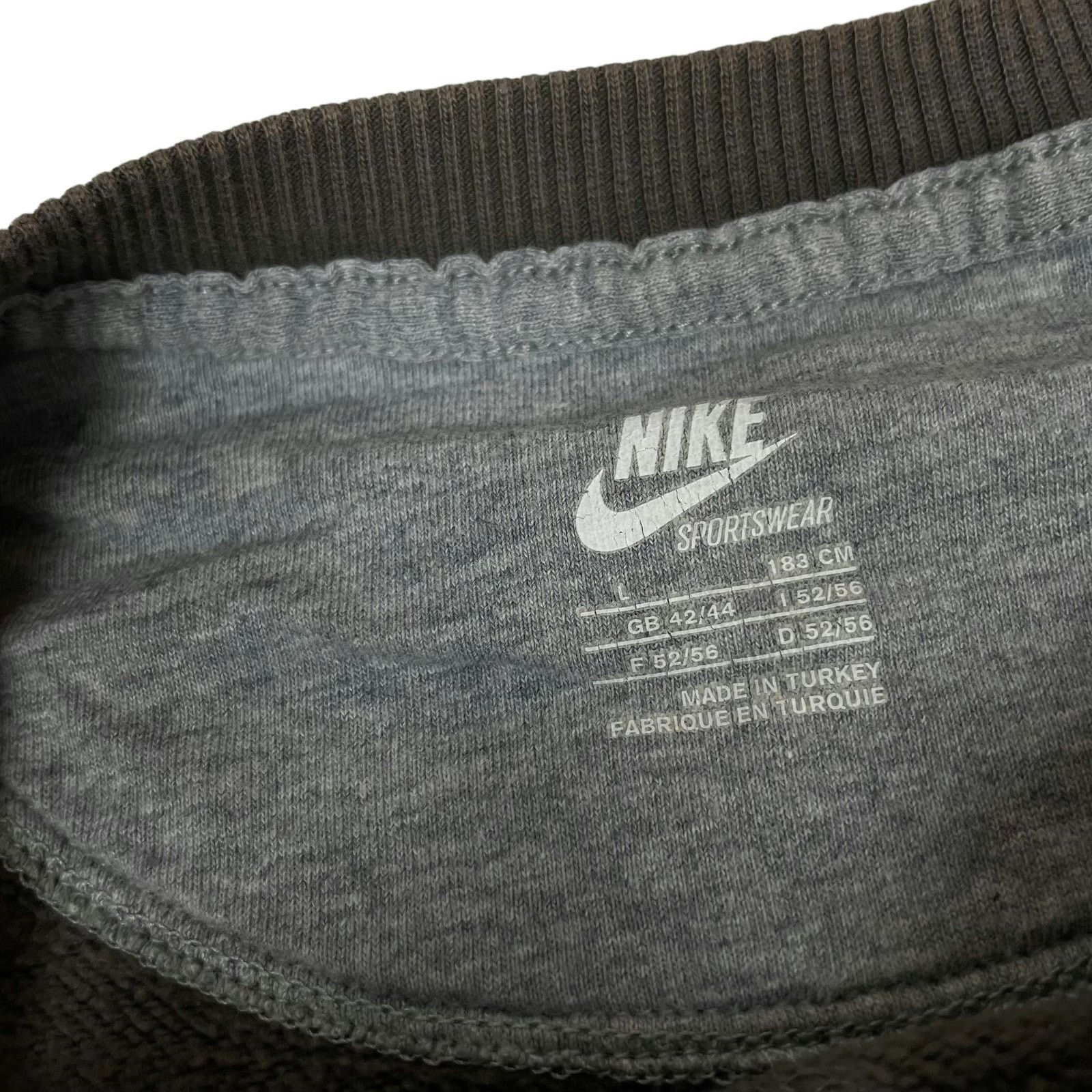 Nike × Vintage Nike Sportswear Men's brown Cotton Fleece Lined Sweatshirt L Size US L / EU 52-54 / 3 - 10 Thumbnail