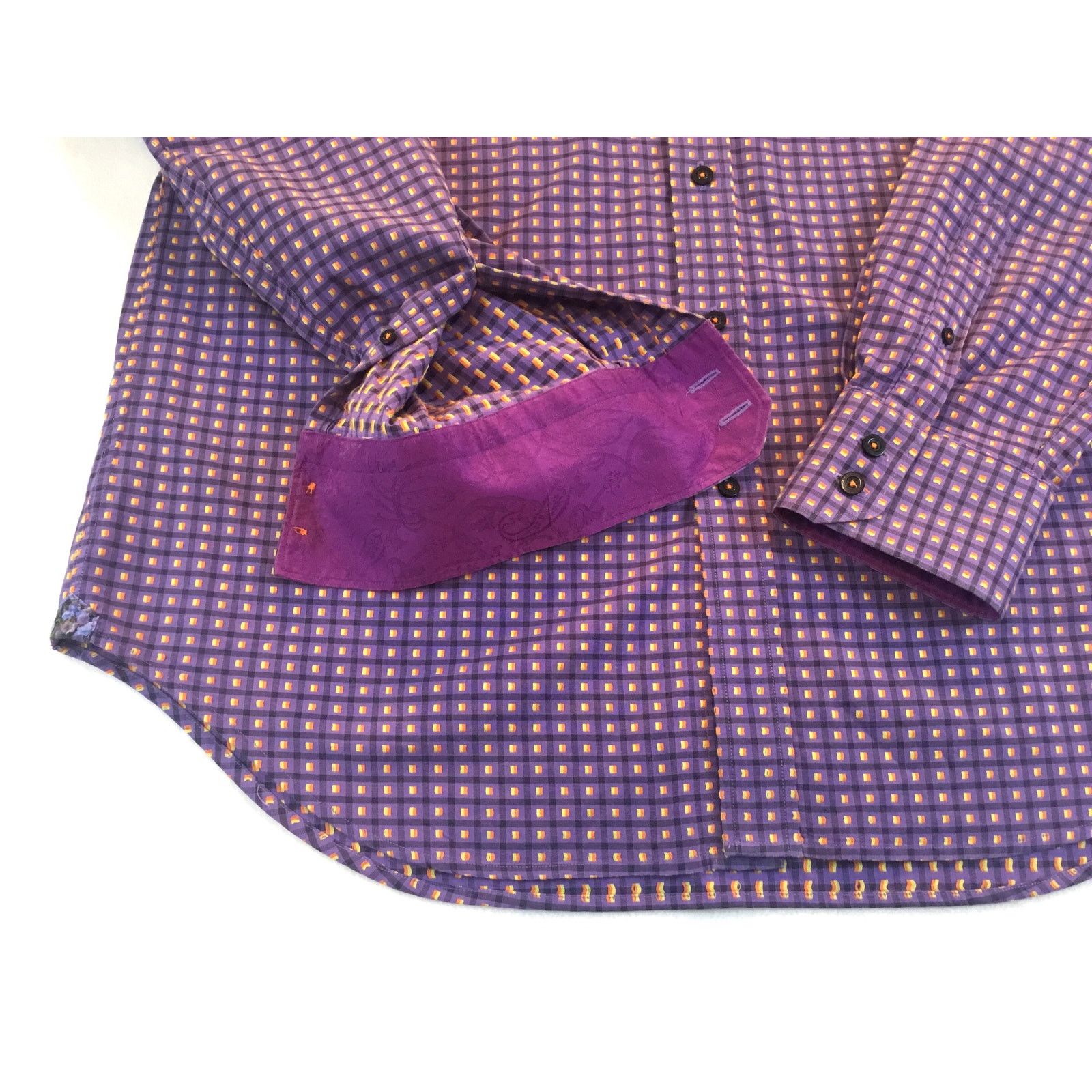 Robert Graham Robert Graham XL Purple Print Long Sleeve Shirt Size US XL / EU 56 / 4 - 9 Thumbnail