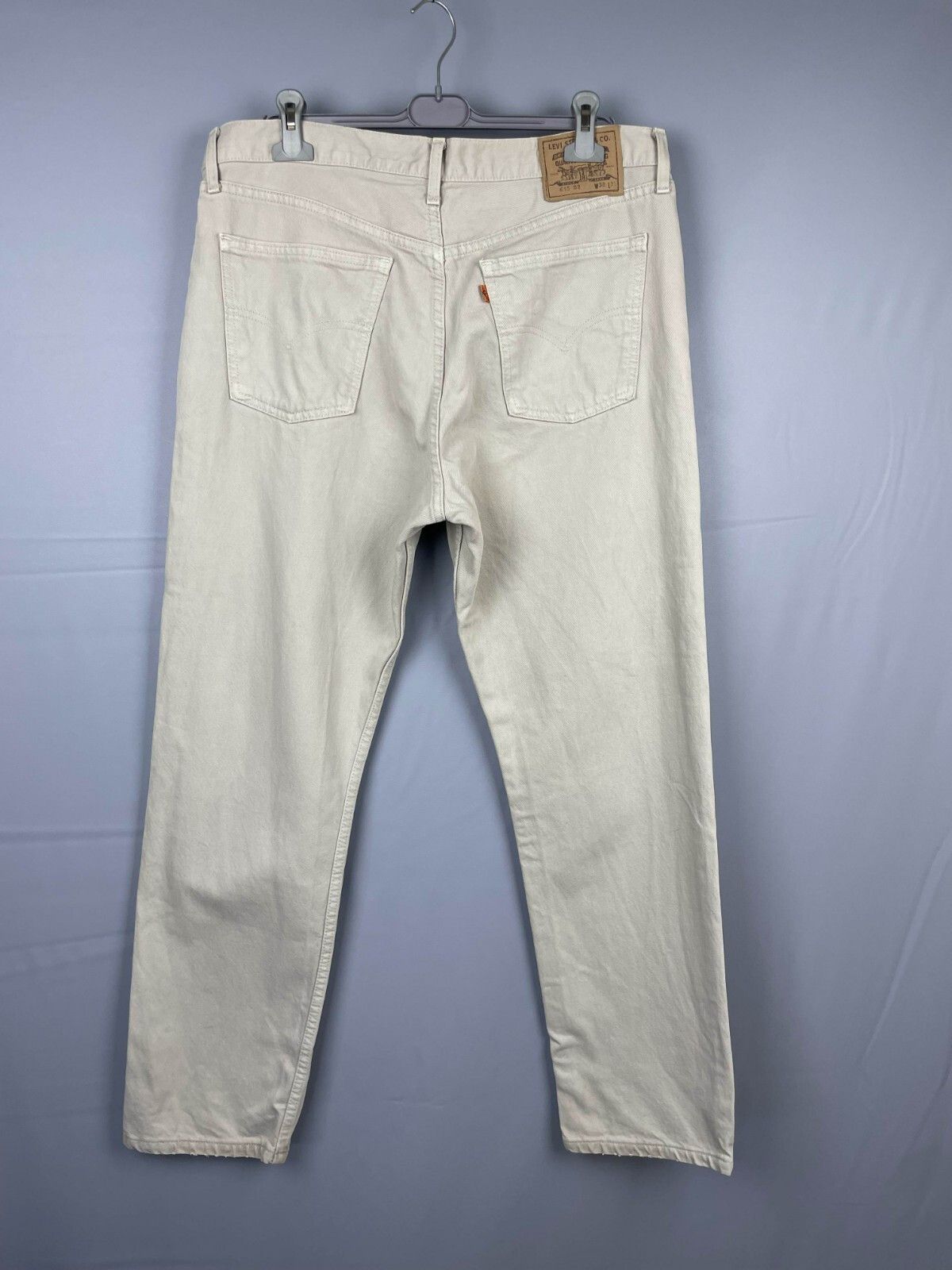 Levi's × Vintage Levis 615 Orange Tab Vintage Denim Jeans Beige 90s Straight Size US 38 / EU 54 - 4 Thumbnail