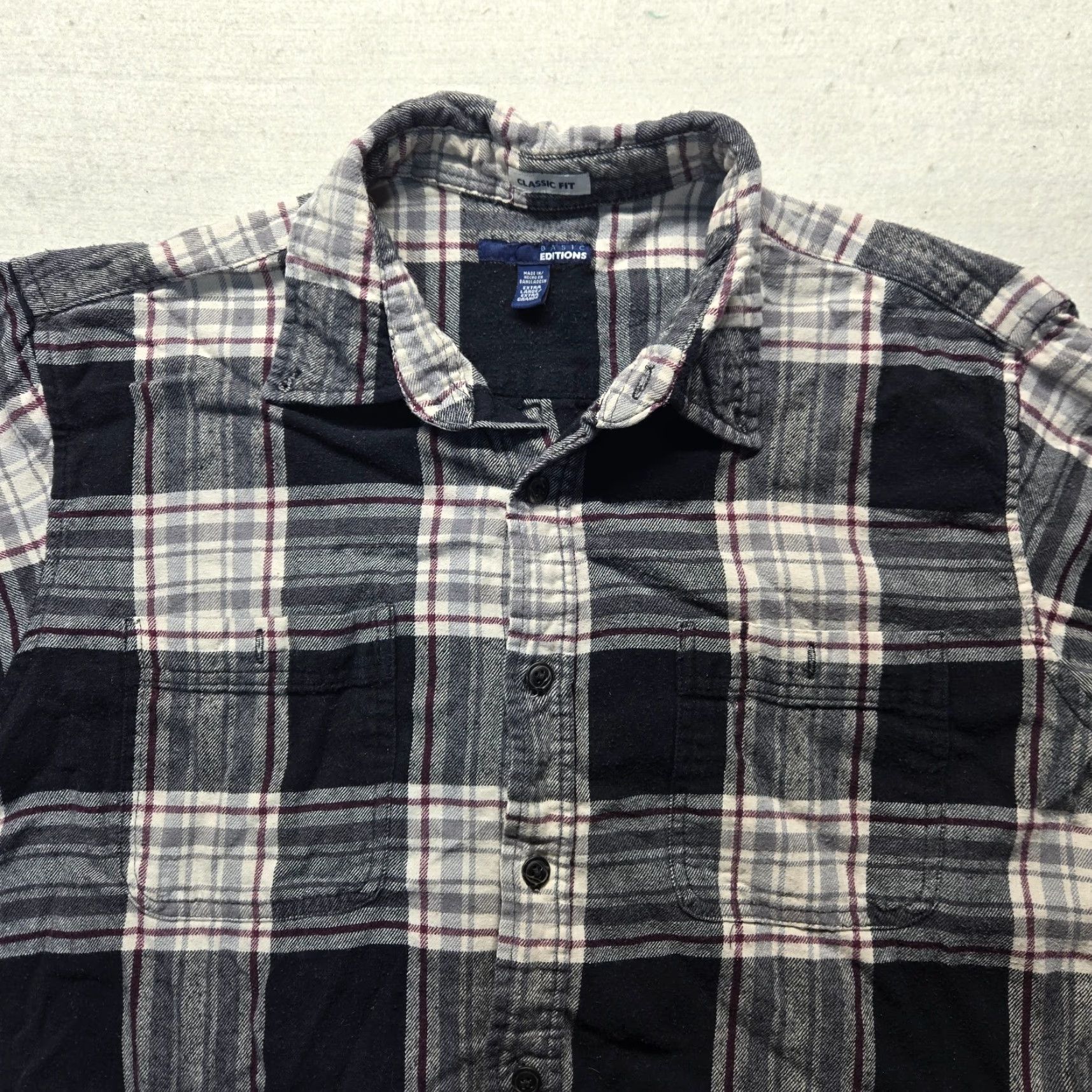 Basic Editions Basic Editions Shirt Adult Men's XL Multicolor Plaid Flannel Button-Down Casual Mens Size US XL / EU 56 / 4 - 2 Thumbnail