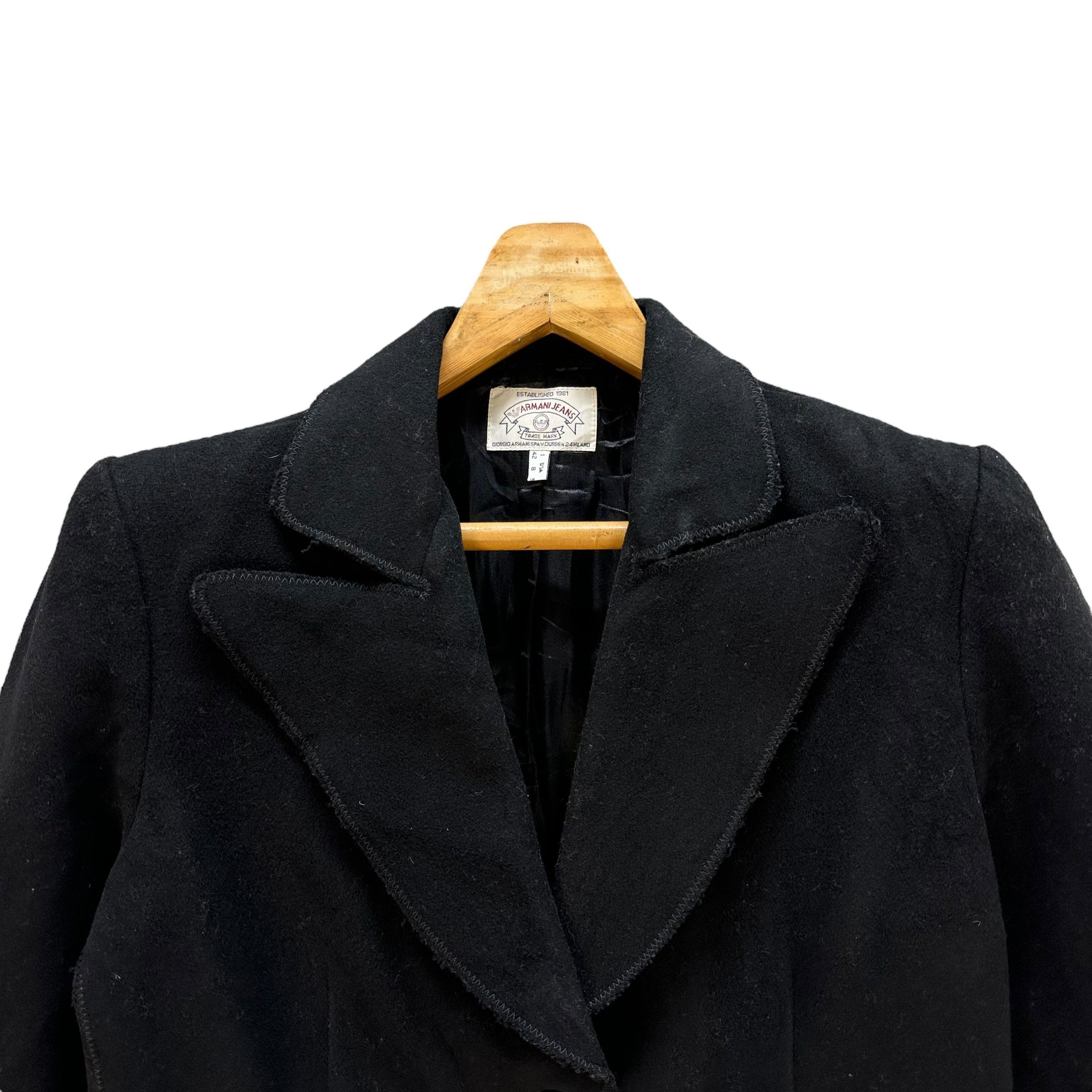 Giorgio Armani Armani Jeans by Giorgio Armani Wool Crop Jacket #A29-0672 Size M / US 6-8 / IT 42-44 - 2 Thumbnail