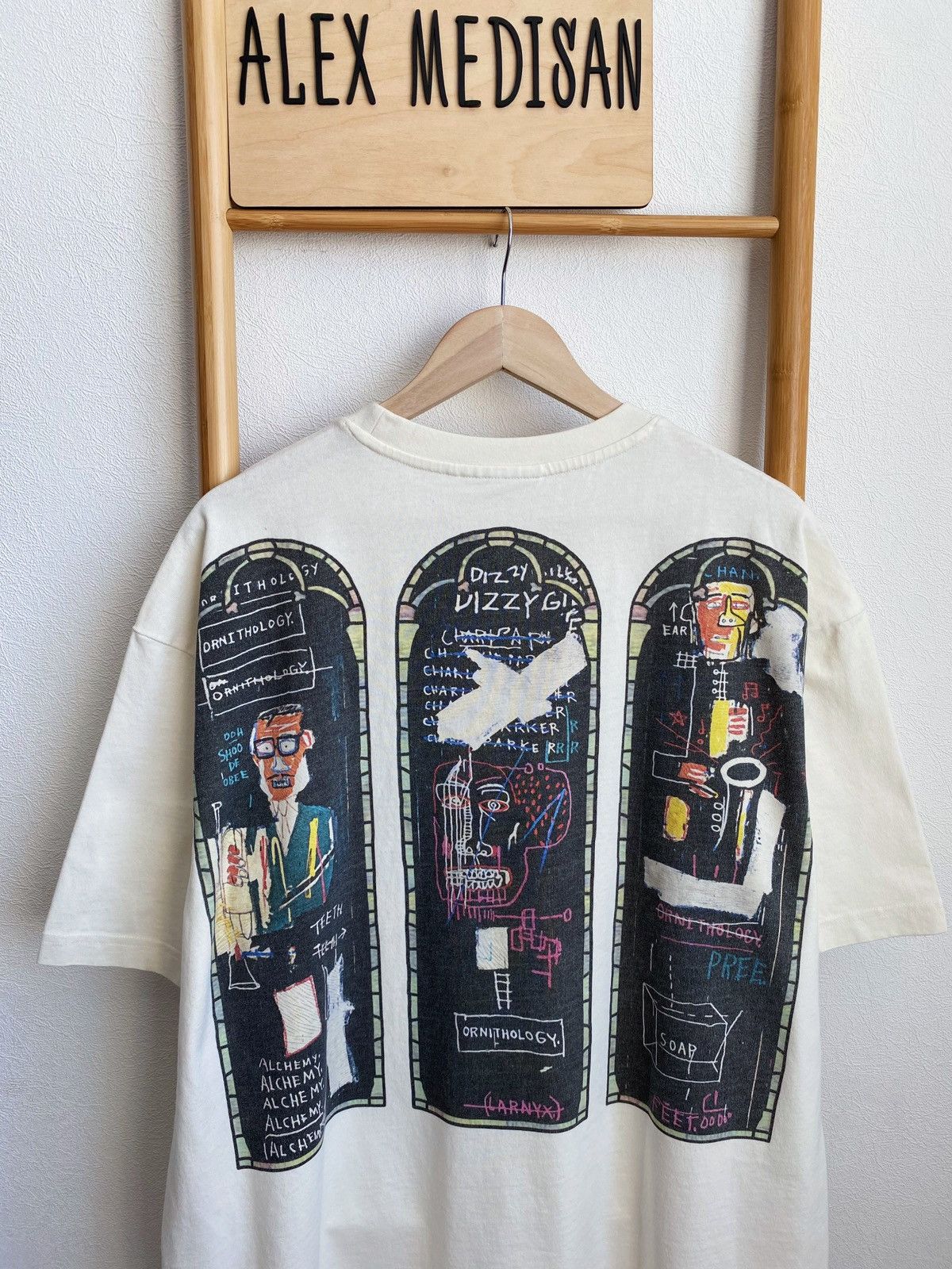 H&M × Jean-Michel Basquiat × Who Decides War WHO DECIDES WAR x BASQUIAT x H&M RELAXED FIT COTTON T-SHIRT Size US XL / EU 56 / 4 - 8 Thumbnail