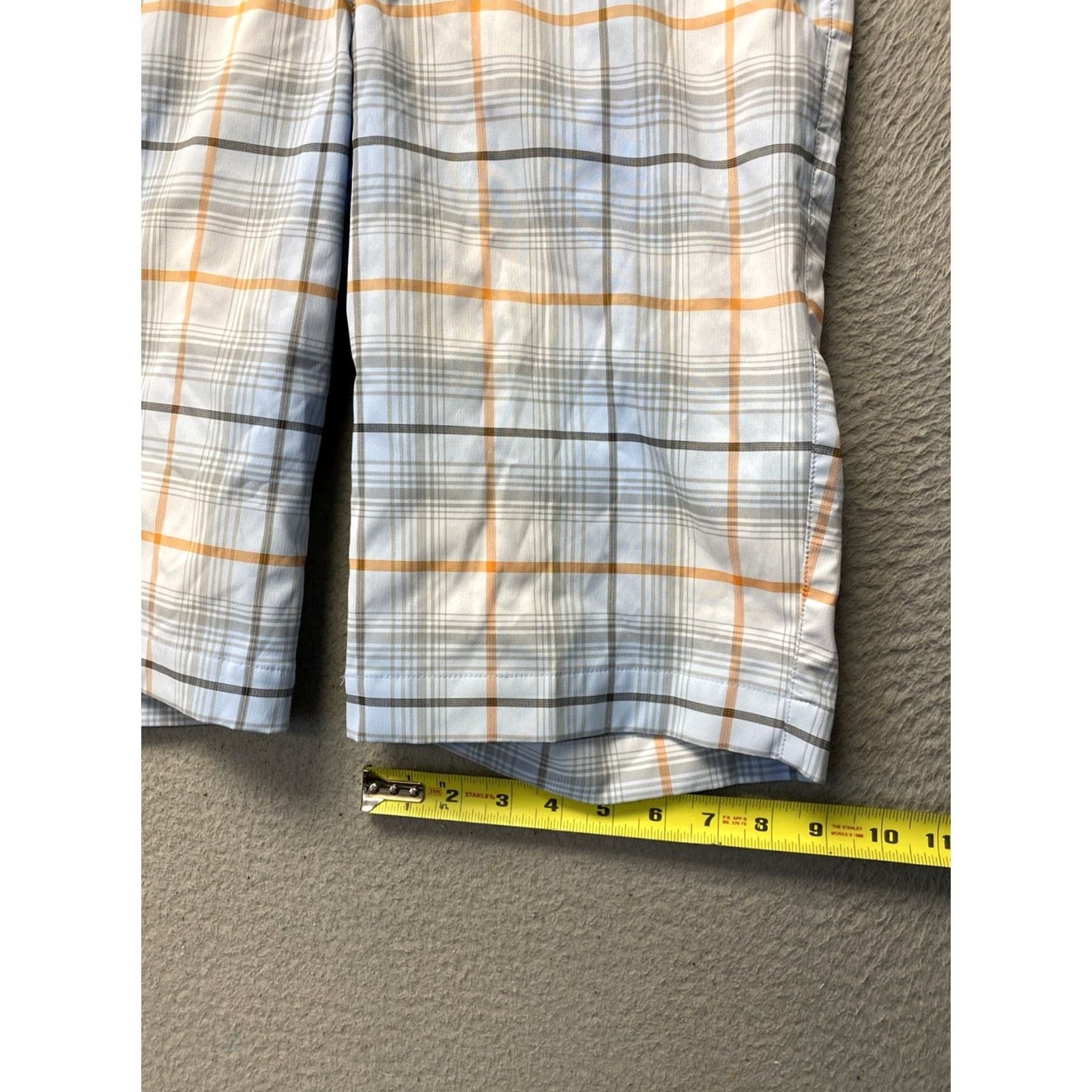 Nike Nike Dri-Fit Golf Shorts Mens 28 Blue Orange Plaid Athletic Moisture Wicking Elastic Waist Snap Closure Summer Activewear - Nike Dri-Fit Size US 28 / EU 44 - 6 Thumbnail