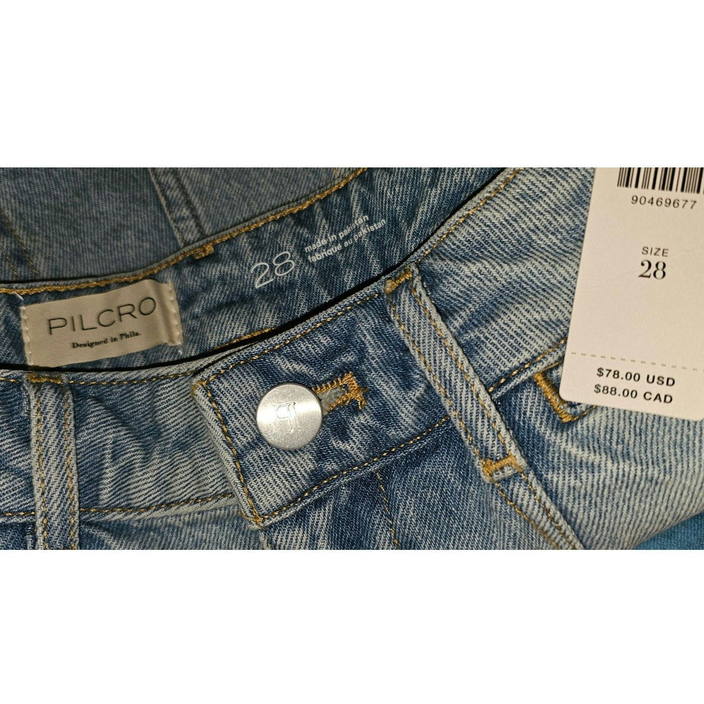 Anthropologie NWT Anthropologie Pilcro Pitched Micro Denim Shorts $78 28 Size 28" / US 6 / IT 42 - 10 Thumbnail