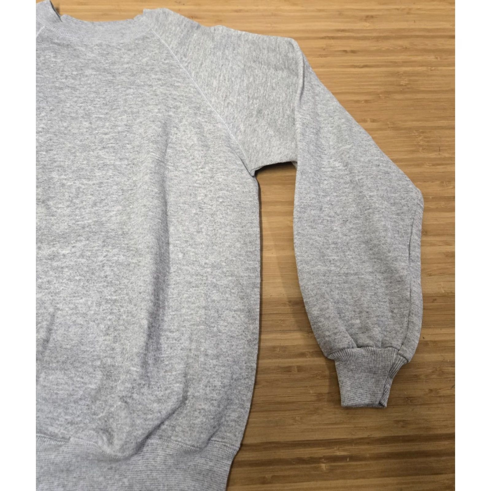 Hanes VINTAGE Hanes Sweatshirt Mens Large Gray Made USA Crewneck Raglan Fleece 90s Size US L / EU 52-54 / 3 - 2 Thumbnail