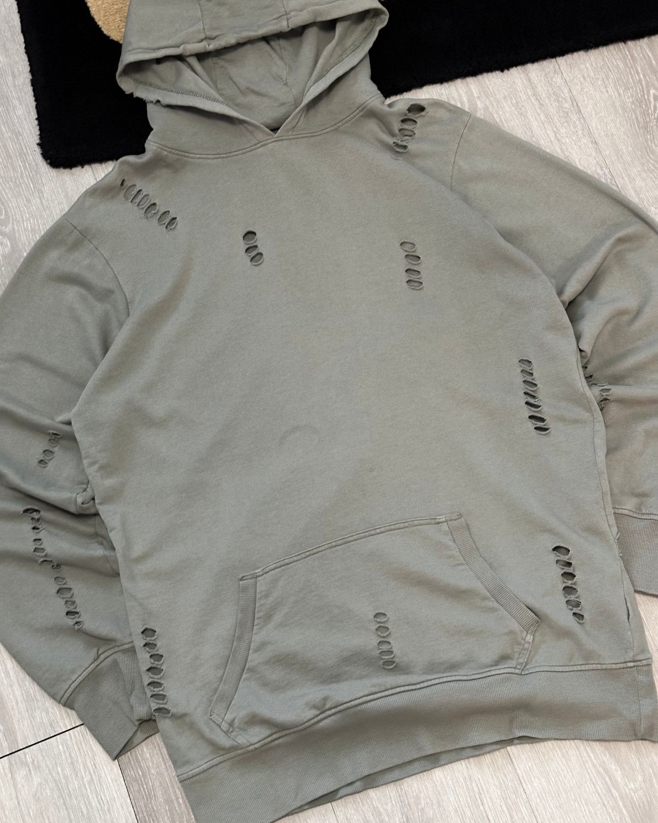Other Alcott Distressed Holes Green Streetwear Hoodie - Size XL Size US XL / EU 56 / 4 - 3 Thumbnail