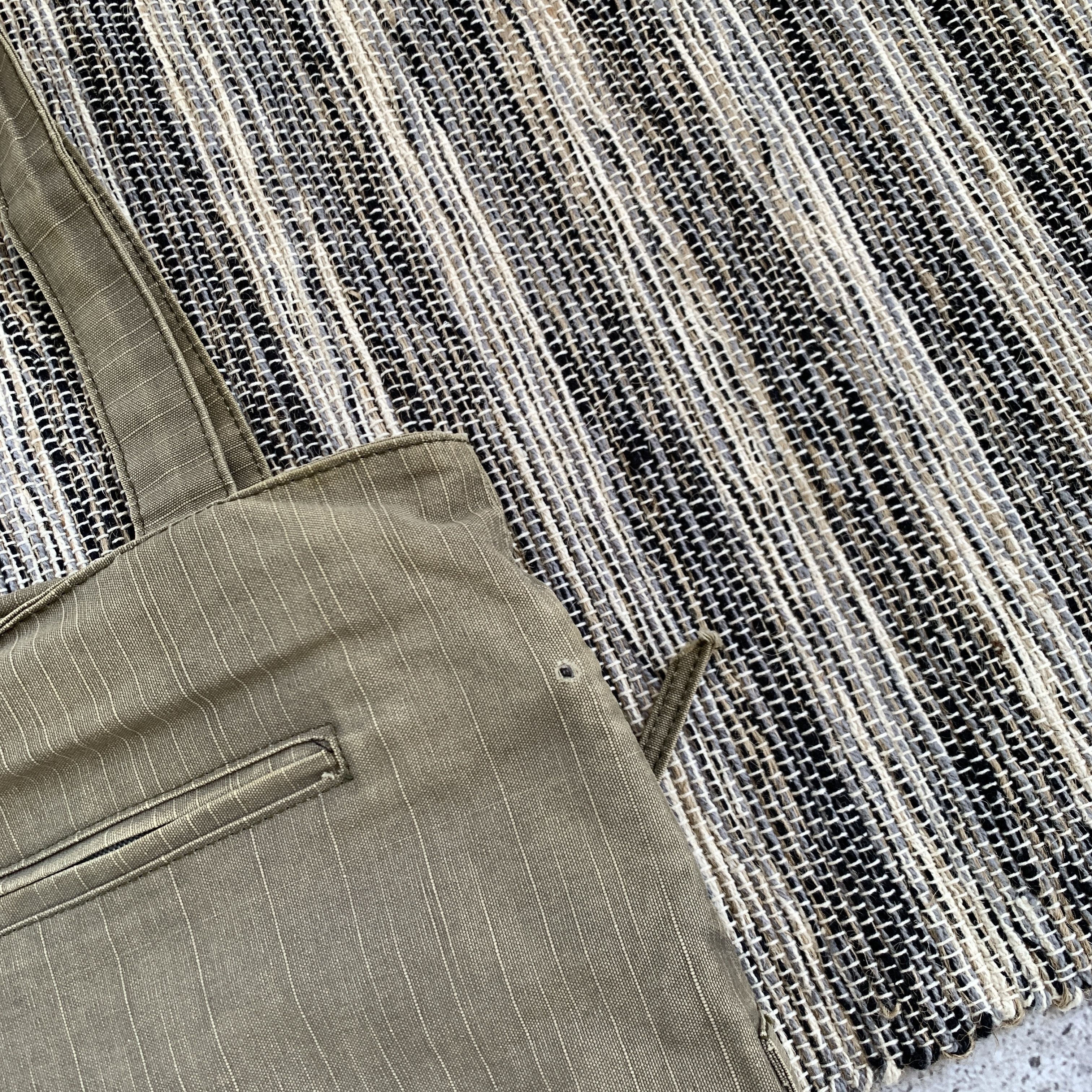 Vintage Vintage Y2K Khaki Millitary Shoulder Handle Avantgarde Bag Size ONE SIZE - 12 Thumbnail