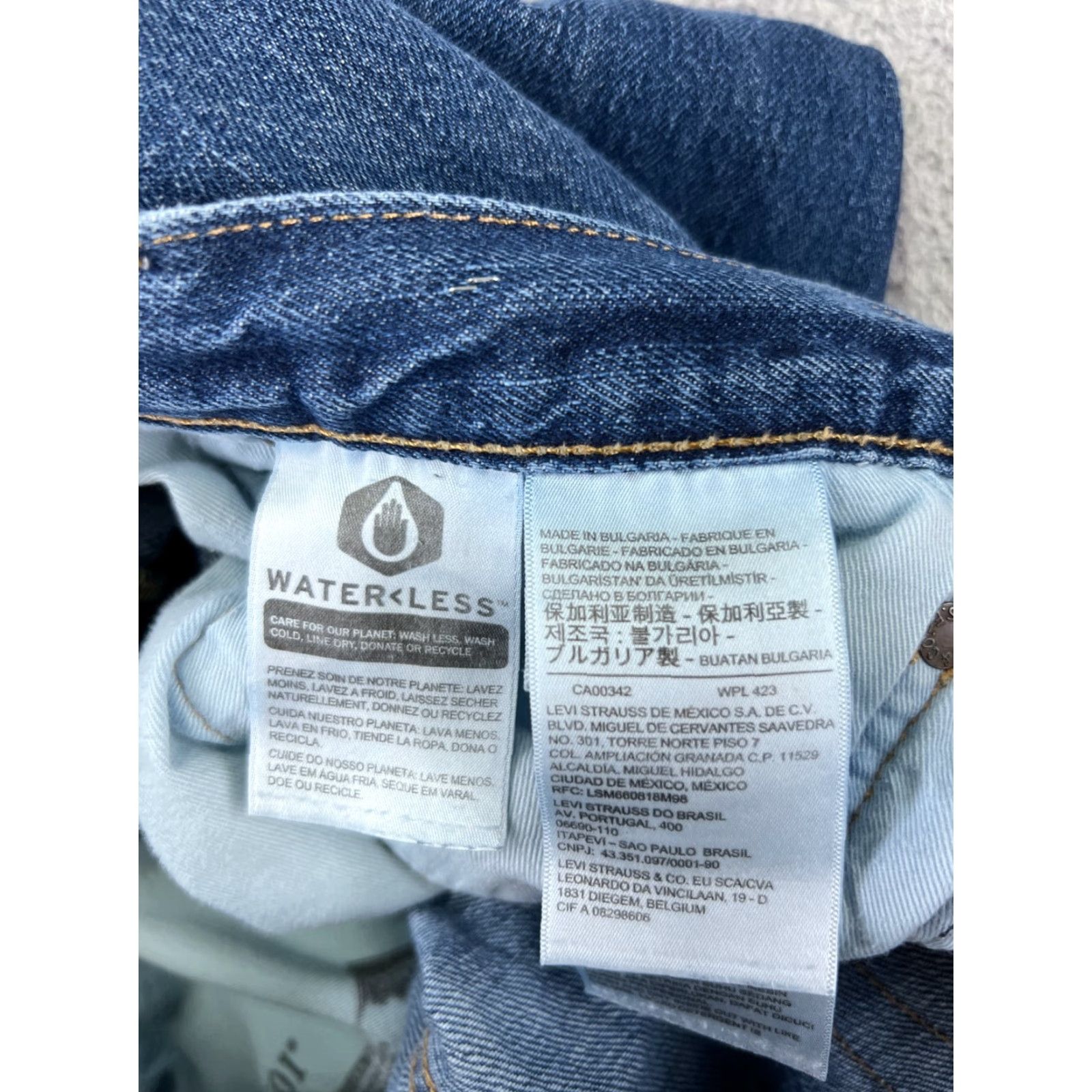 Levi's Levi's Jeans Men 501 XX Slim Denim Blue Button Cotton 30x29 Regular Jeans No N/A Size US 31 - 7 Thumbnail