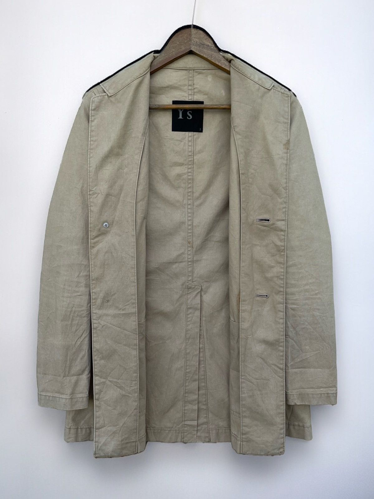 Yohji Yamamoto 🔥Vintage Yohji Yamamoto Y's Cotton Button Jacket Size US S / EU 44-46 / 1 - 7 Thumbnail
