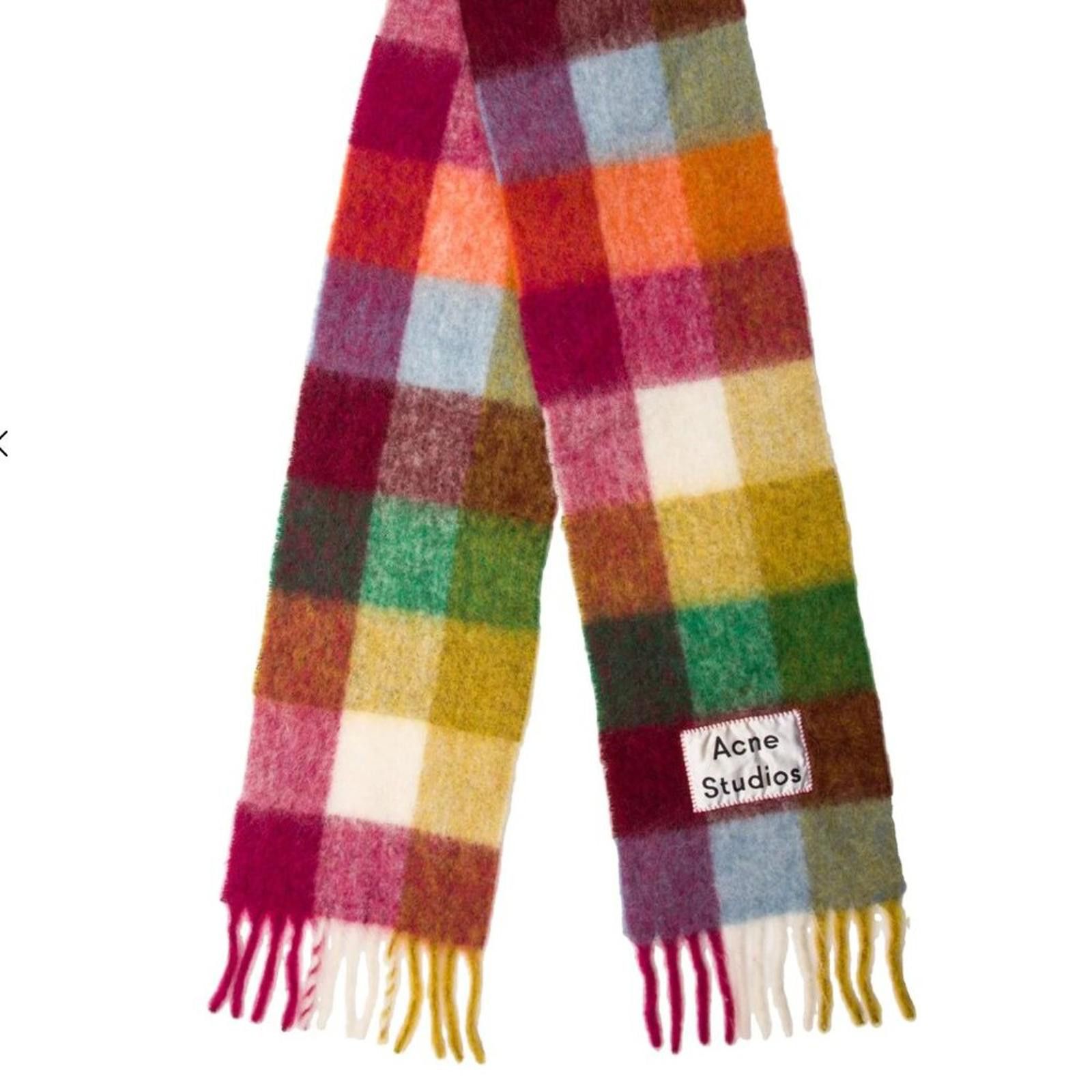 Acne Studios ACNE STUDIOS PLAID MOHAIR SCARF Size ONE SIZE - 2 Thumbnail