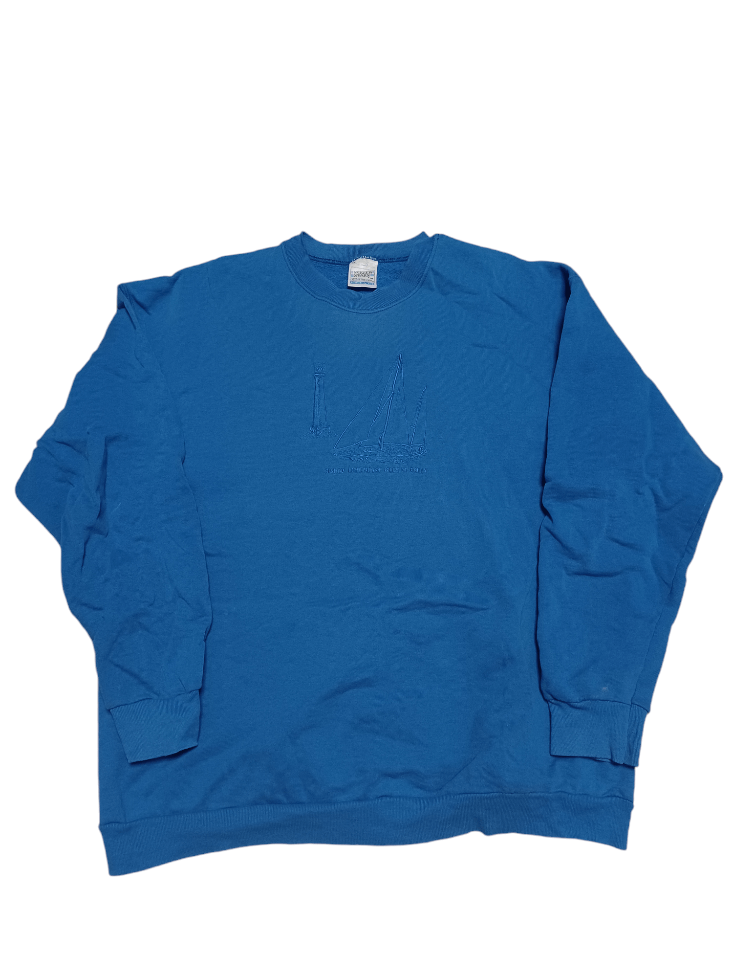 Fruit Of The Loom BISHOP LIGHTHOUSE ISLES OF SCILLY SCREENSTARS SWEATSHIRT Size US XXL / EU 58 / 5 - 1 Thumbnail