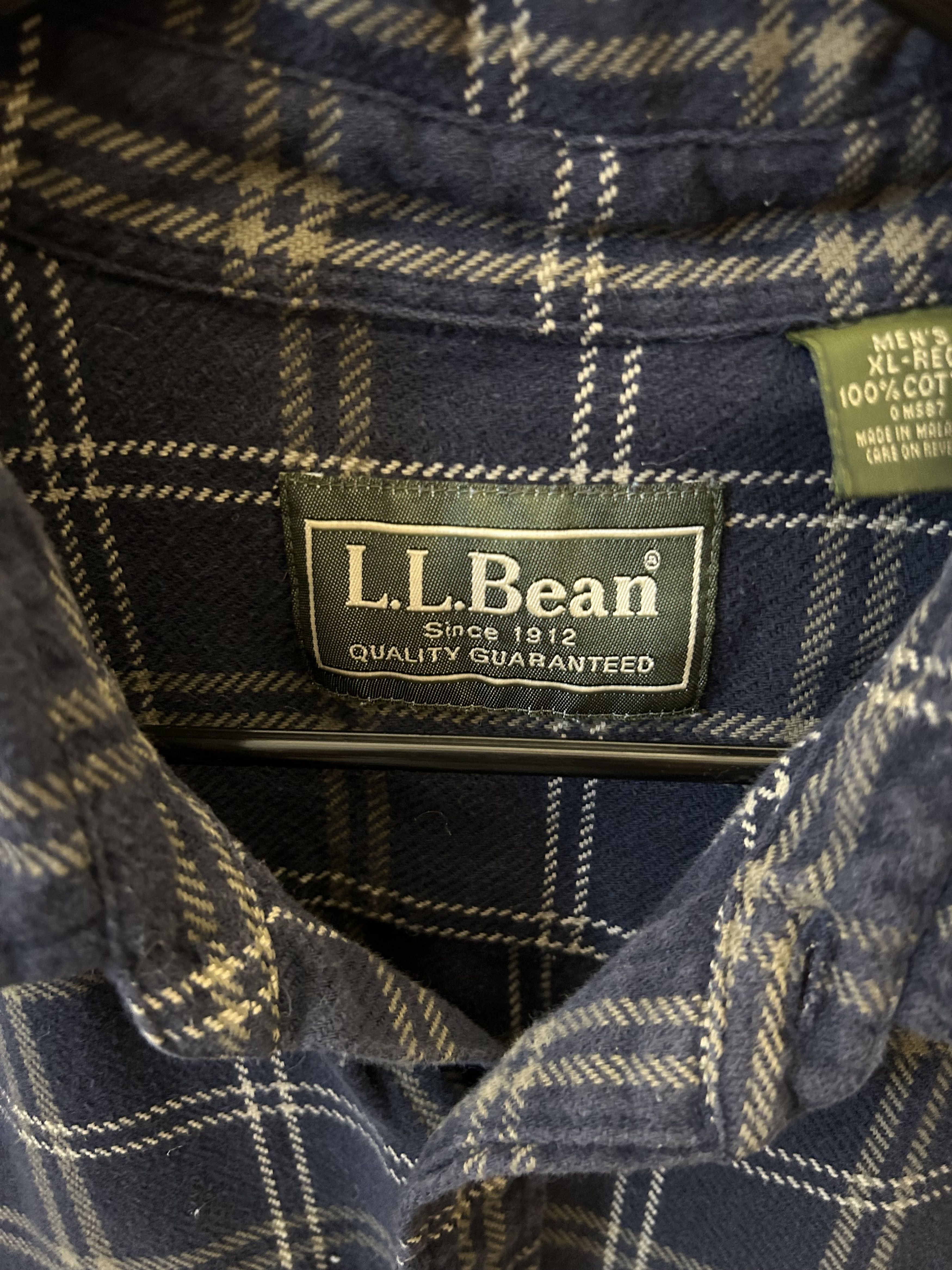 L.L. Bean L.L. Bean Plaid Flannel Size US XL / EU 56 / 4 - 2 Thumbnail