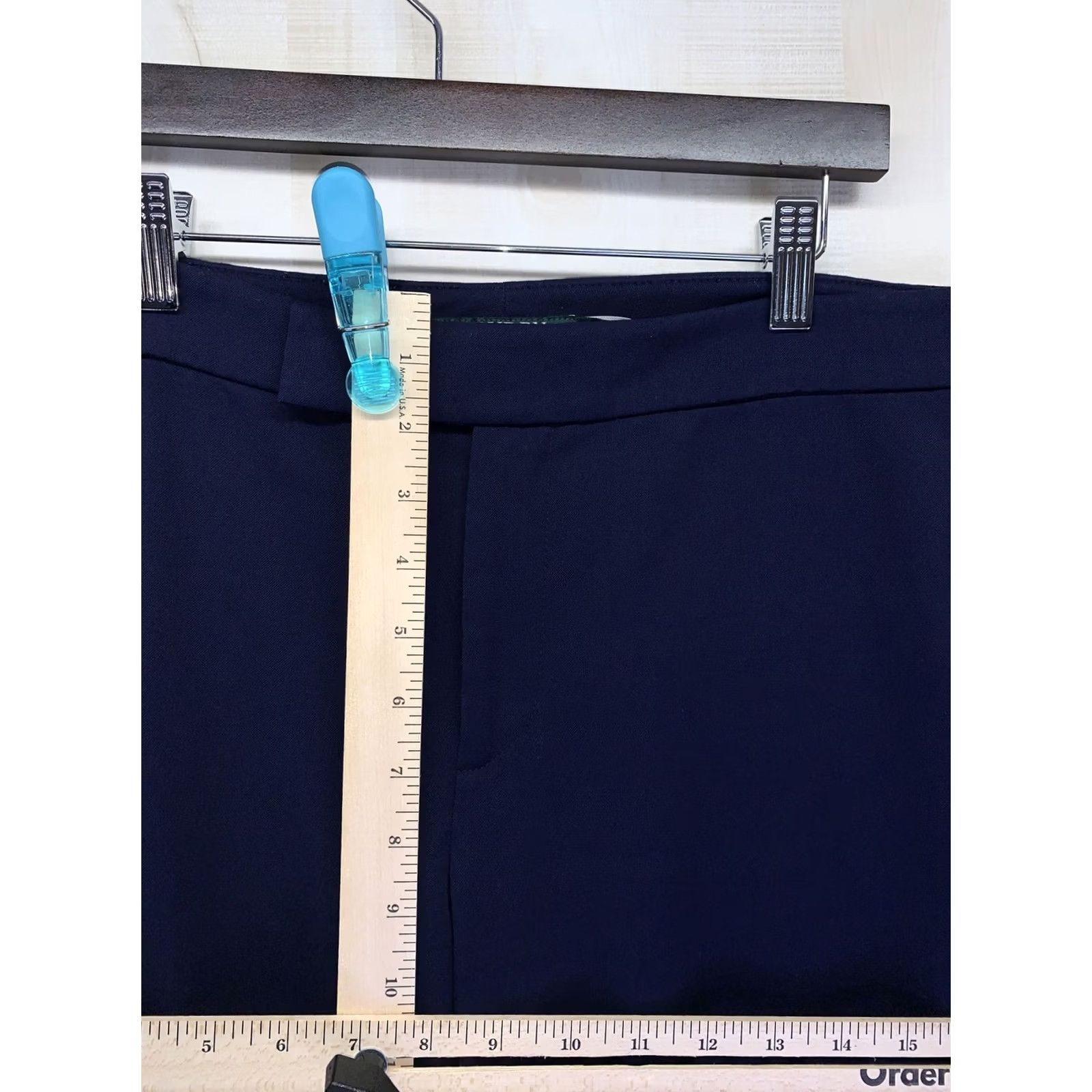 Ralph Lauren VINTAGE? No. Lauren Ralph Lauren Women’s Dress Pants Flare Blue Career 6 Pants Women Slim? Size 28" / US 6 / IT 42 - 3 Thumbnail
