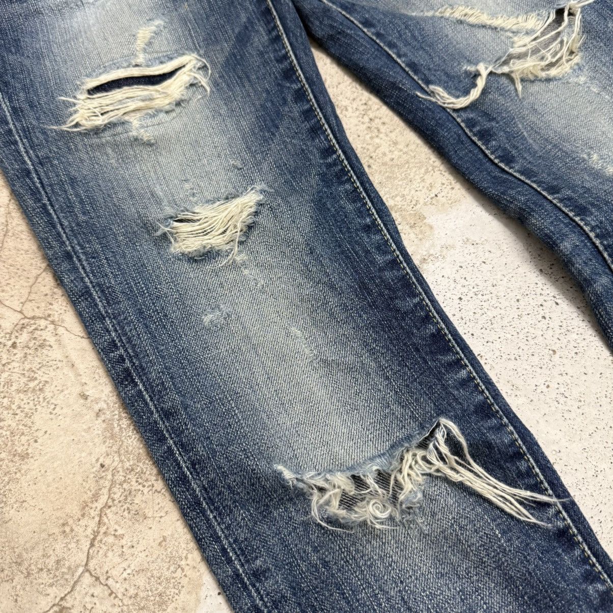 MOUSSY Moussy Vintage Distressed Skinny Denim Pants Size 23" - 6 Thumbnail