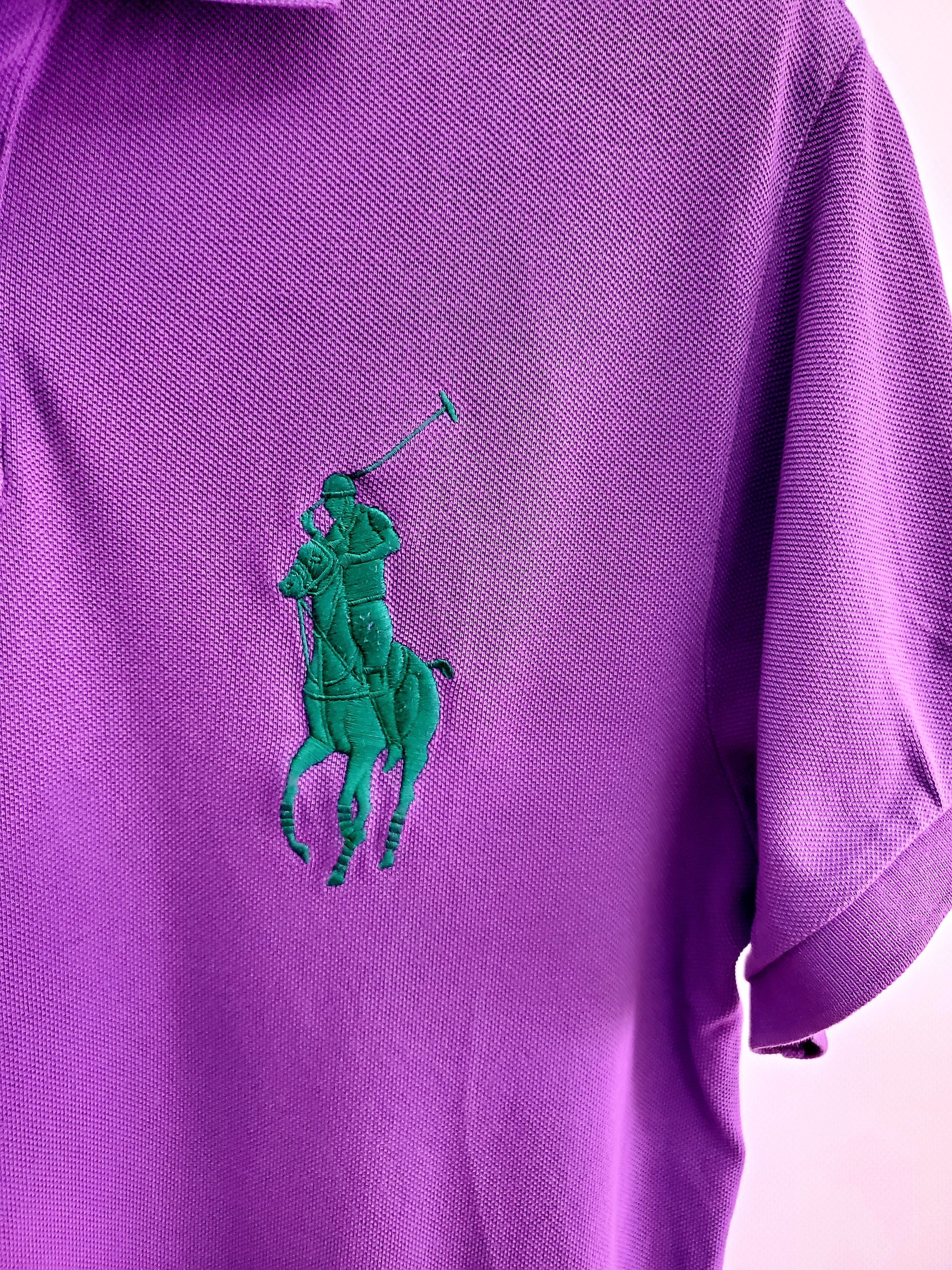 Polo Ralph Lauren × Vintage Vintage Polo Ralph Lauren polo T-shirt Chief Keef style M Size US M / EU 48-50 / 2 - 2 Thumbnail
