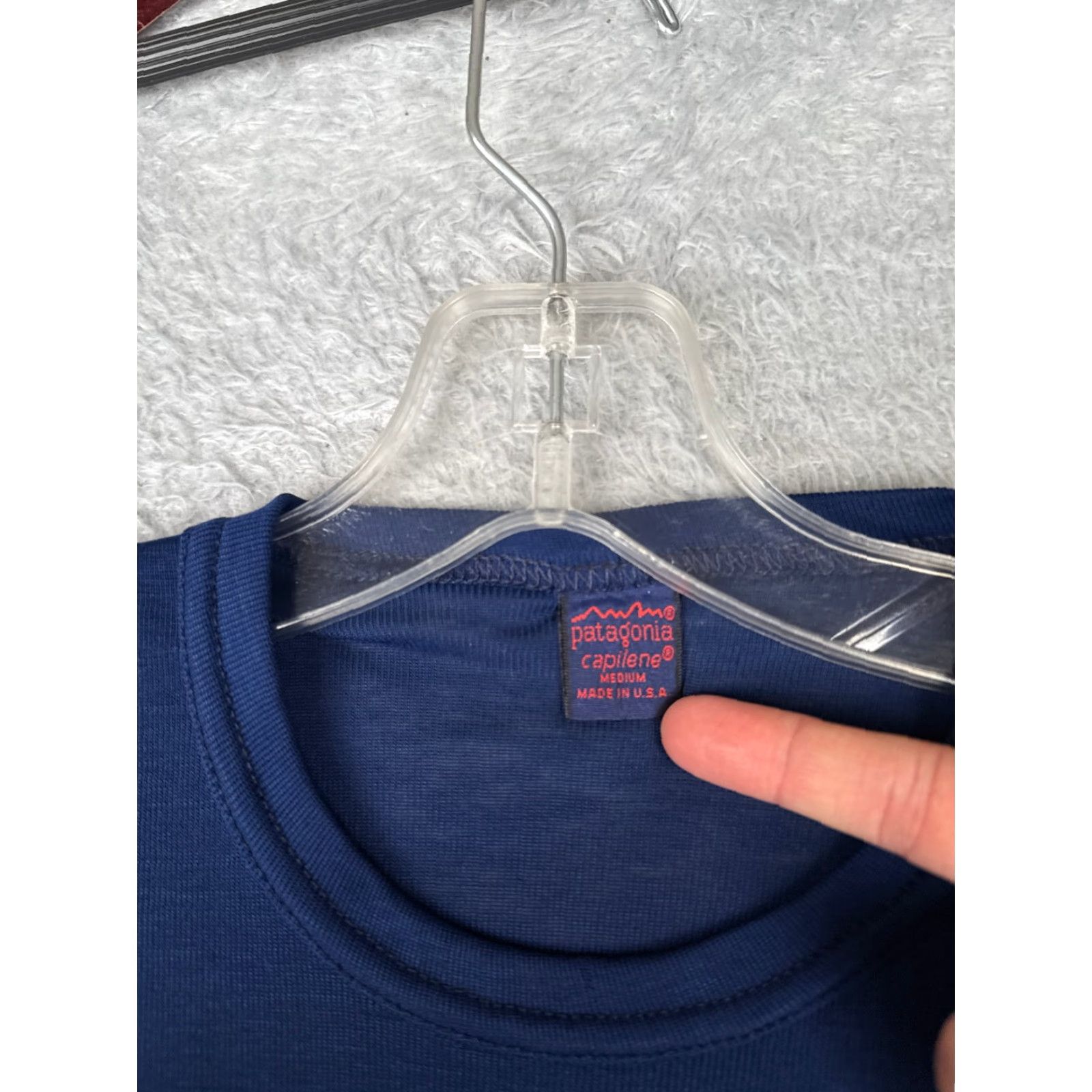 Patagonia Patagonia Shirt Adult Medium Blue Capilene Long Sleeve Midweight Poly Size US M / EU 48-50 / 2 - 6 Thumbnail