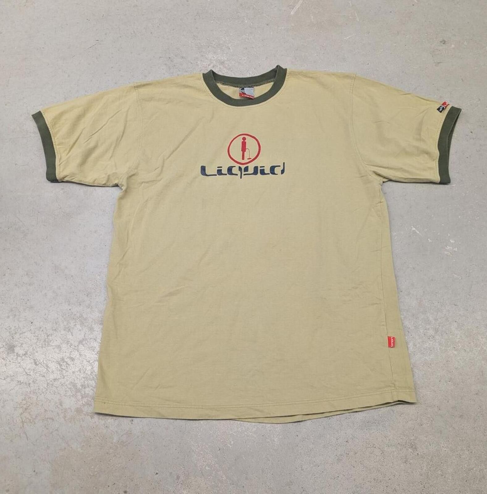 Billabong Vintage Y2K Liquid Snowboards Logo Spell Out Ringer T-shirt Size US XL / EU 56 / 4 - 1 Thumbnail