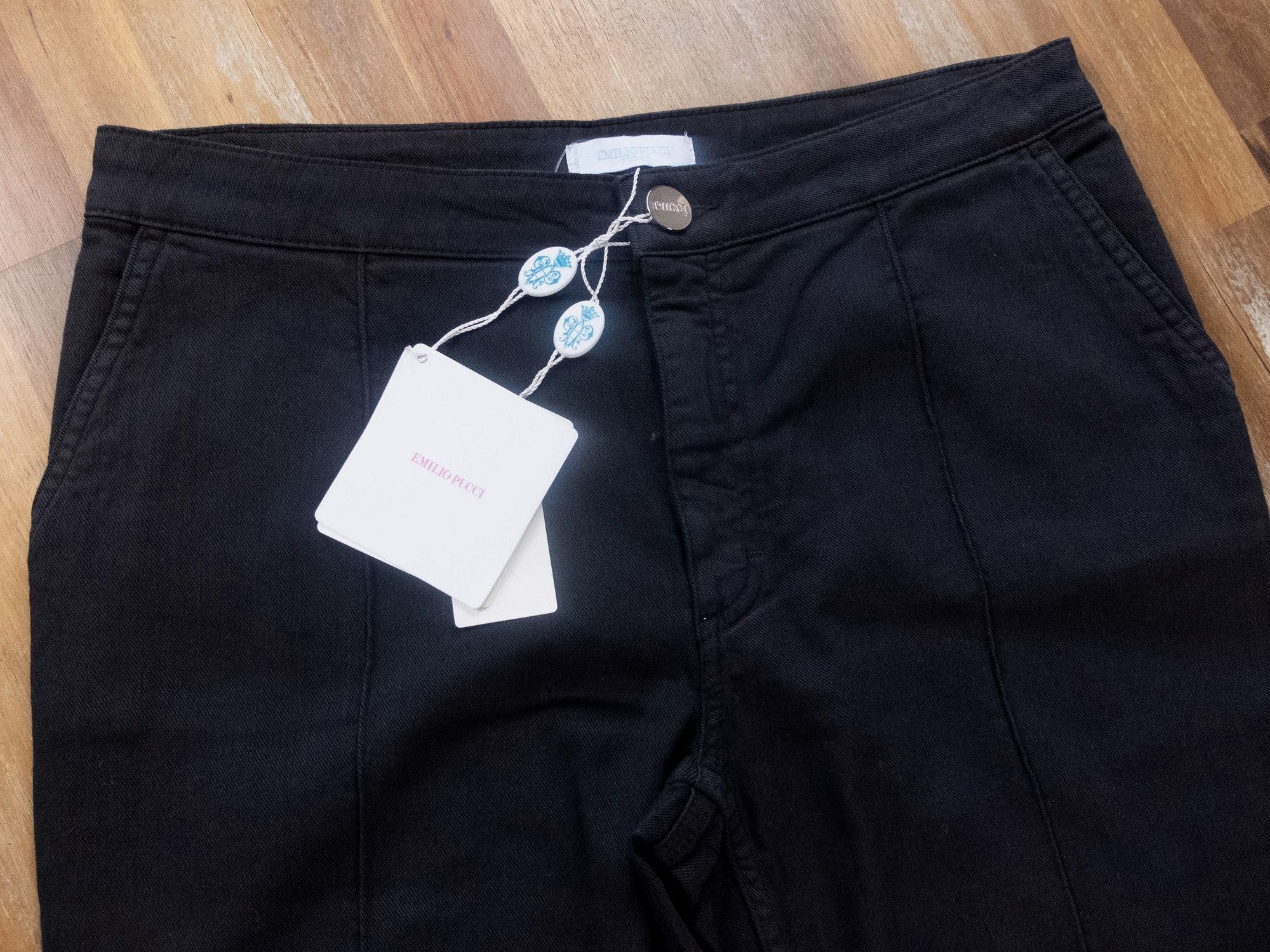 Emilio Pucci EMILIO PUCCI black skinny stretch jeans 12 46 authentic Size 32" / US 10 / IT 46 - 6 Thumbnail