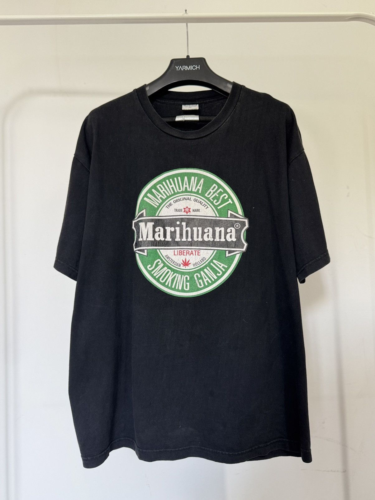 Band Tees Vintage 90s Marihuana Hush Weed Graphic Tee Size US XL / EU 56 / 4 - 1 Thumbnail