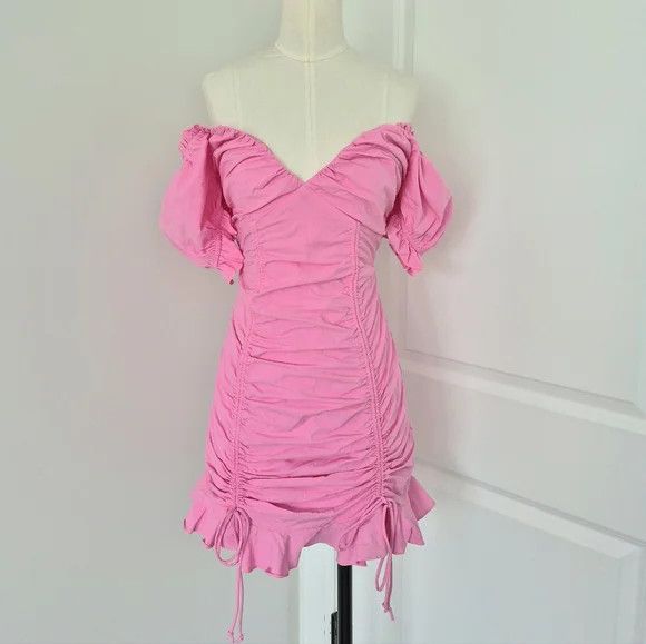 Vacation Sky to Moon Rose Hill Cinched Ruffle Dress Spring Summer Size S / US 4 / IT 40 - 7 Thumbnail