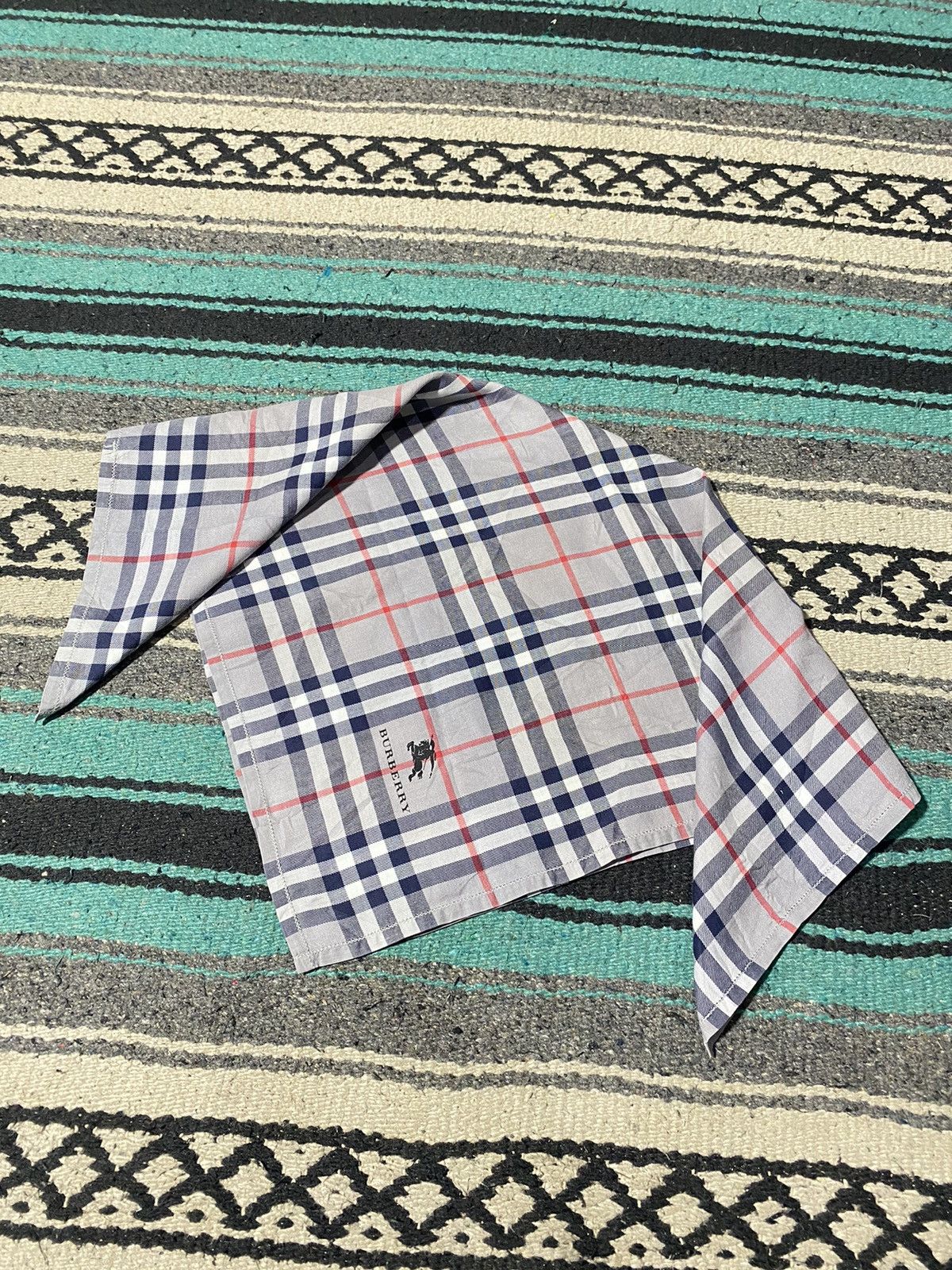Burberry Vintage Burberry Bandana Handkerchief Headband Turban Size ONE SIZE - 7 Thumbnail