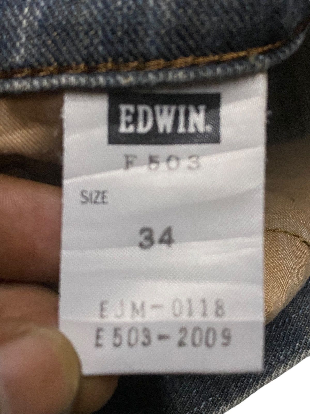 Edwin Vintage Japanese Brand Edwin F503 Faded Distressed Jeans Size US 34 / EU 50 - 16 Thumbnail