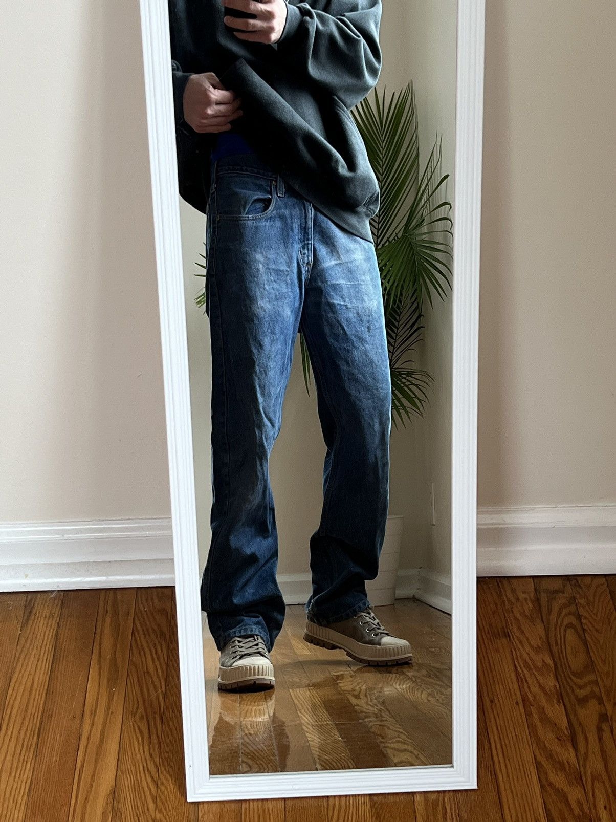 Carhartt × Vintage Vintage 90’s Carhartt Thrashed Jeans Size US 32 / EU 48 - 2 Thumbnail