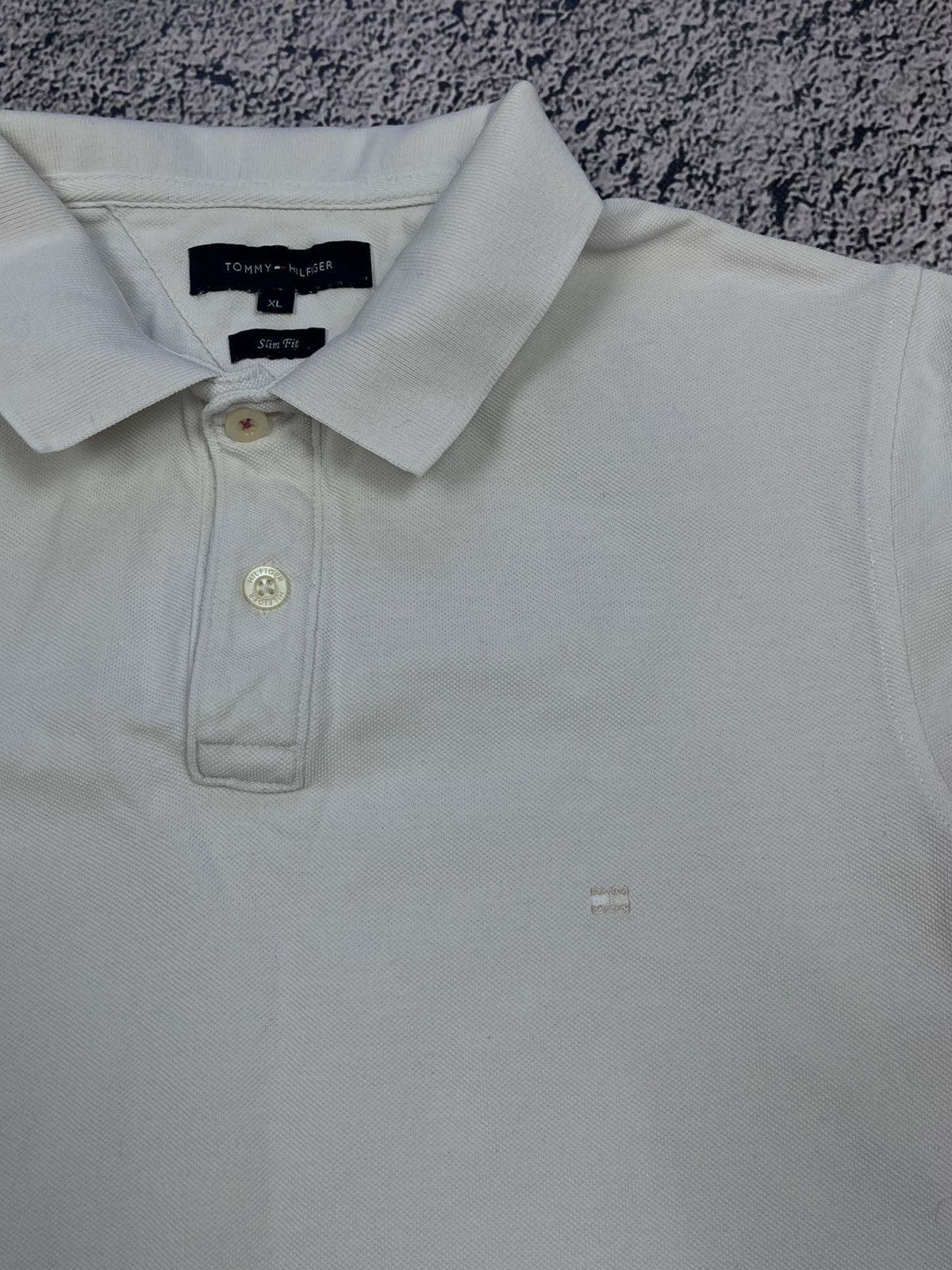 Tommy Hilfiger Vintage Y2K Tommy Hilfiger 85 logo white polo size XL Size US XL / EU 56 / 4 - 2 Thumbnail