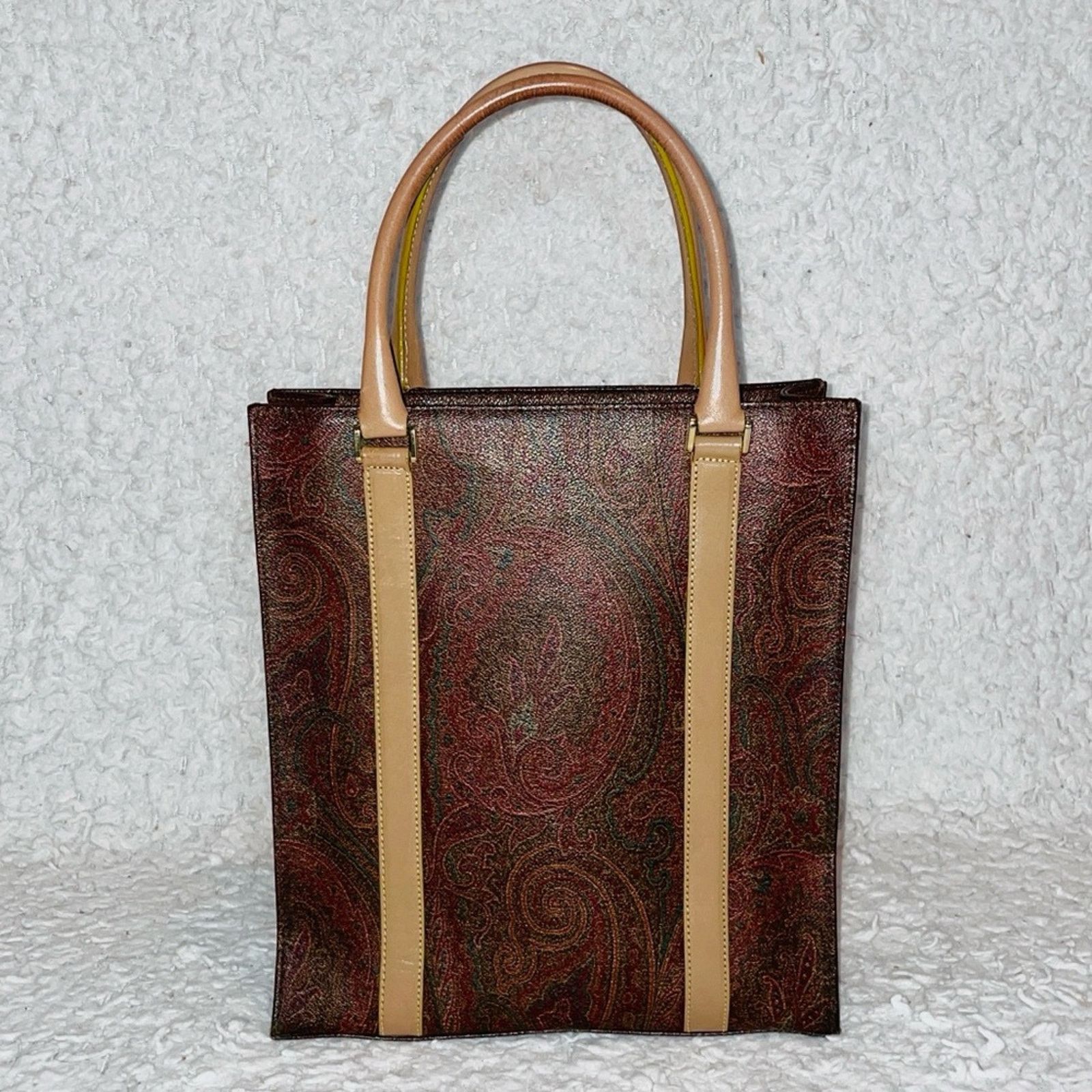 Etro Etro Vintage Arnica Paisley Leather Zip Tote Shoulder Bag Size ONE SIZE - 1 Thumbnail