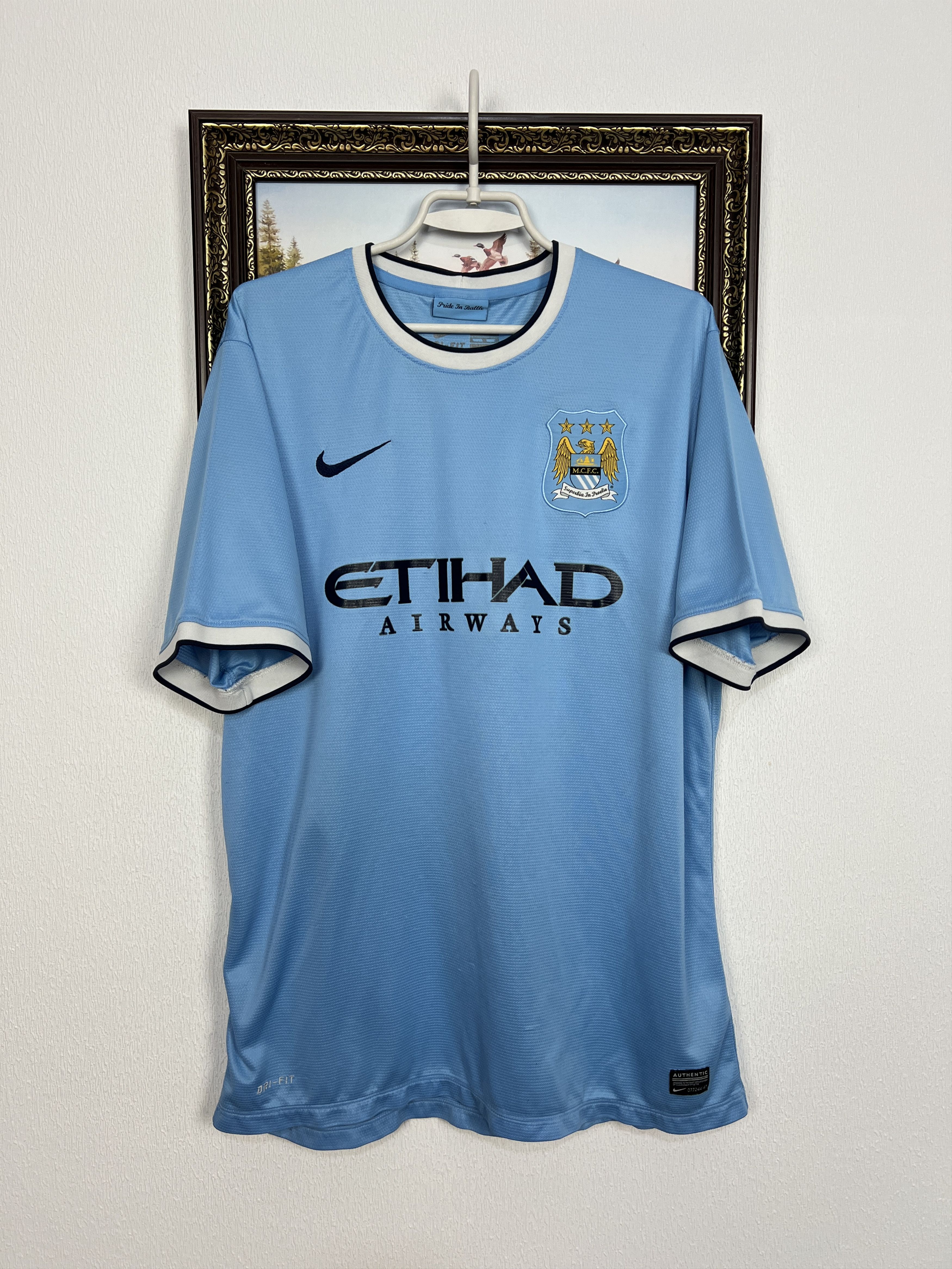 Nike Manchester City Home football shirt Soccer Jersey Trikot Size US XL / EU 56 / 4 - 1 Thumbnail