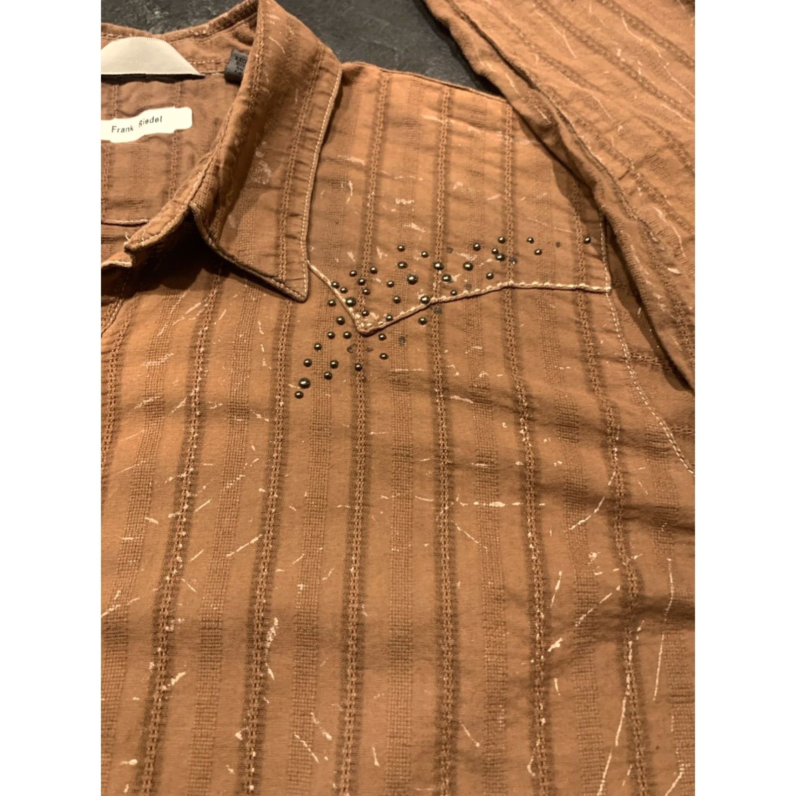 47 VINTAGE Western Shirt Men’s 2XL Long Sleeve Brown Western Button-Up 47 Western Theme Size US XXL / EU 58 / 5 - 4 Thumbnail