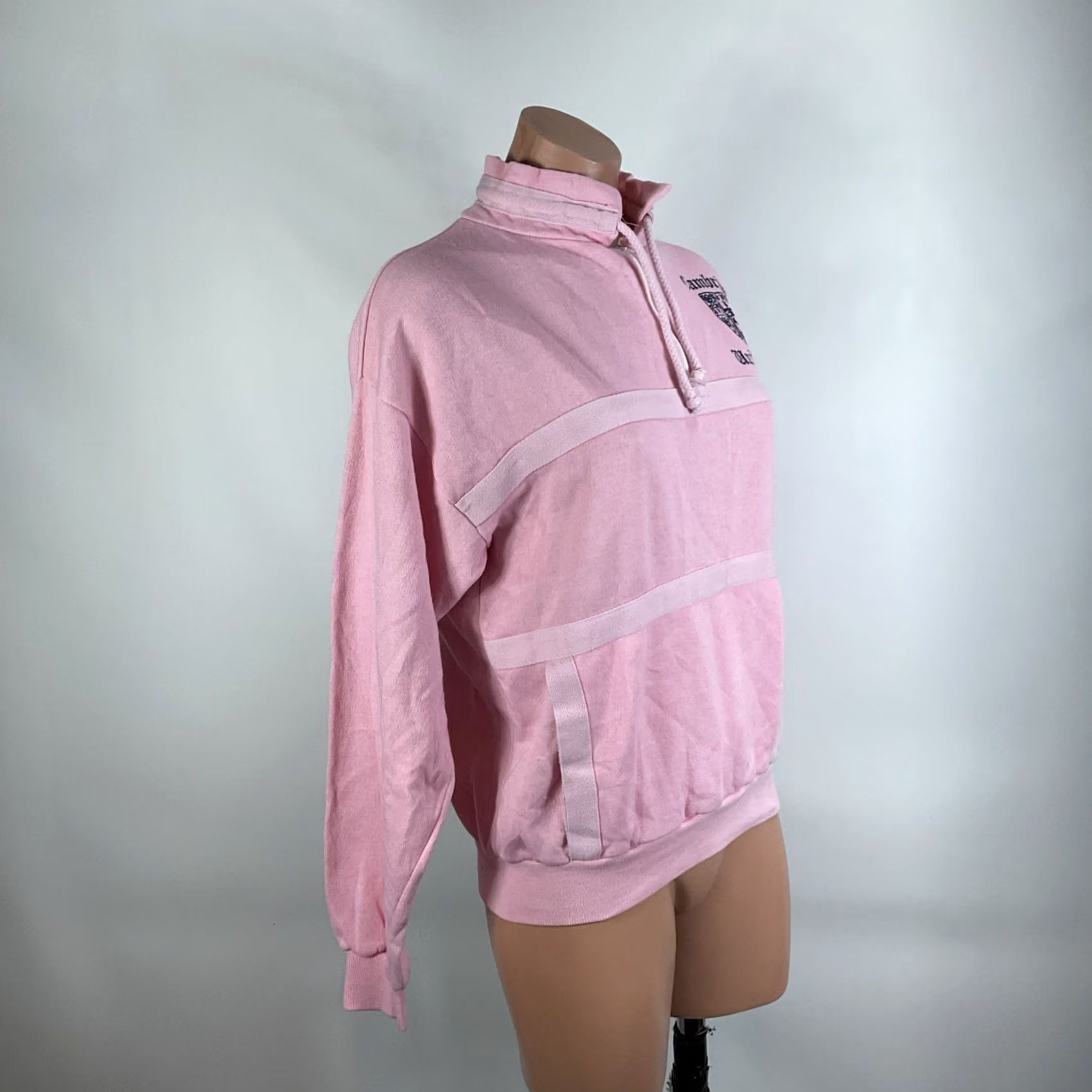 Pinko VINTAGE Cambridge University Collegiate Sweatshirt Shirt Womens L Pink Zip Size L / US 10 / IT 46 - 4 Thumbnail