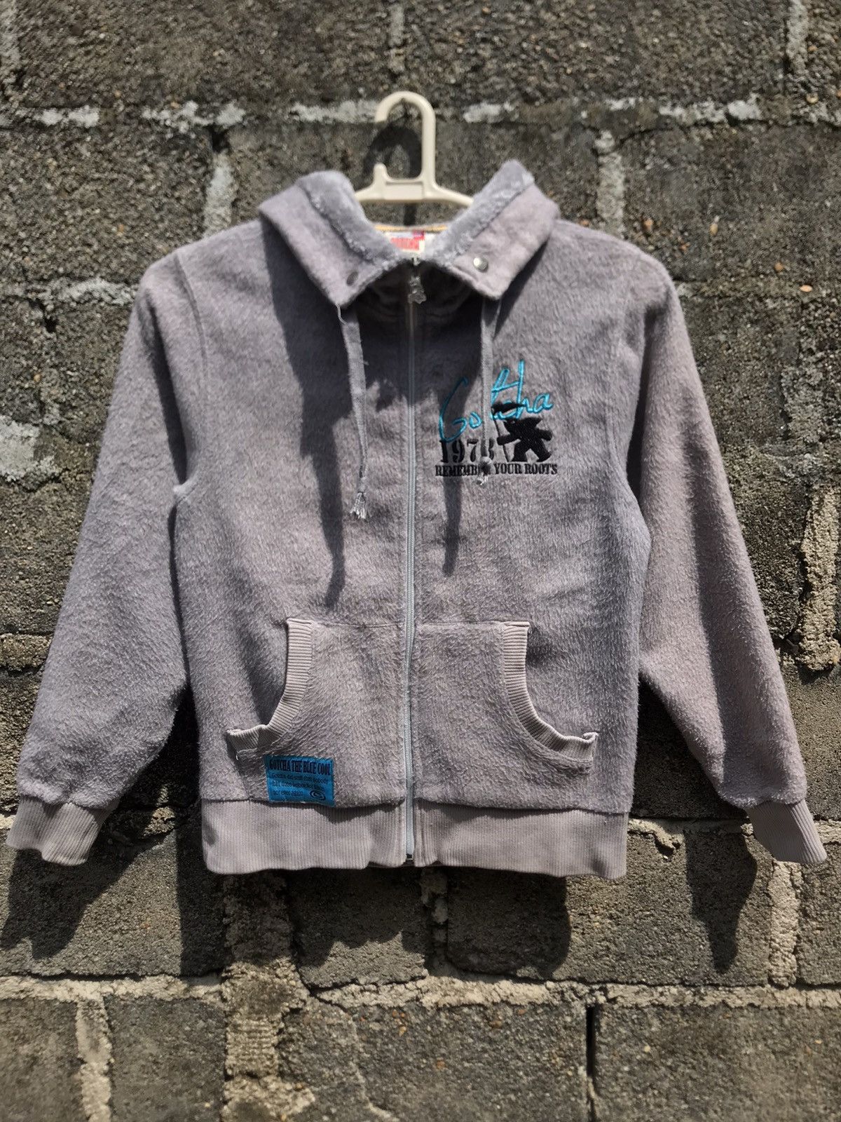 image of Surf Style Gotcha Hoodie Sweatshirt in Grey, Men's (Size Medium)