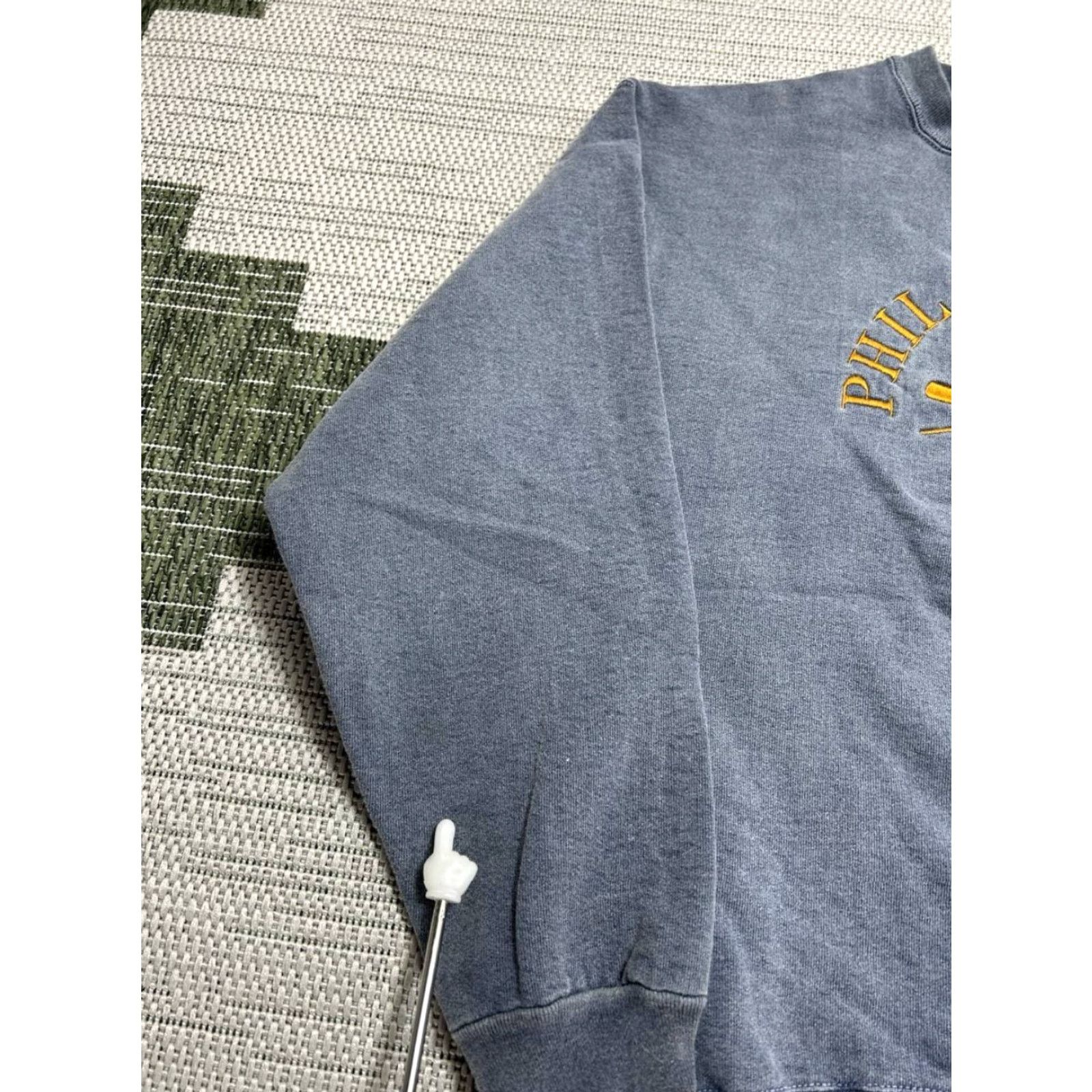 Vintage VTG Nutex Sweatshirt Mens Large Gray Philadelphia Crossed Oars Embroidered Lined Size US L / EU 52-54 / 3 - 5 Thumbnail