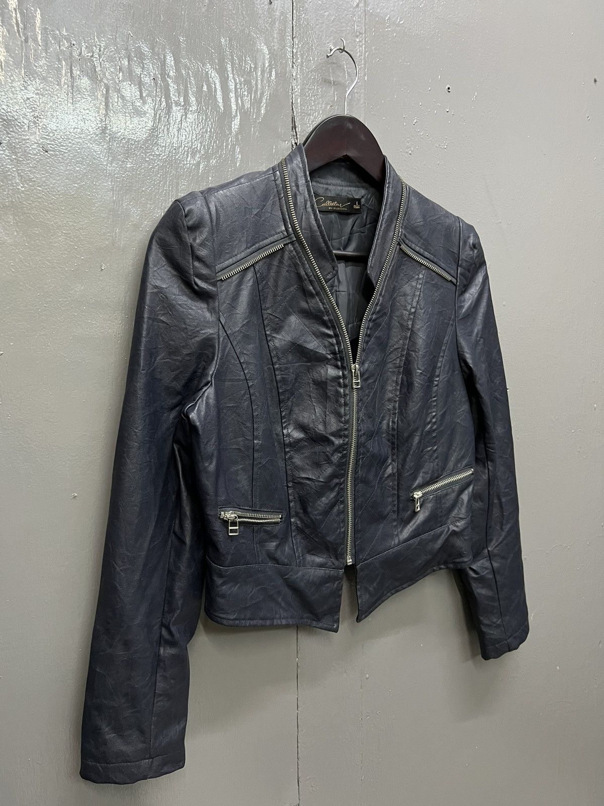 Other COLLECTION BY EUROMODA WOMENS LEATHER JACKET Size L / US 10 / IT 46 - 2 Thumbnail