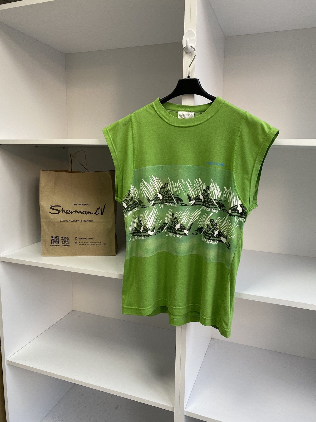 Adidas × Vintage Vintage Adidas Waterskiing tee 90s style Size US M / EU 48-50 / 2 - 2 Thumbnail