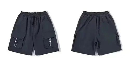 Other 21SS Indigo Union Japan Dark Grey Functional Worker Shorts Size US 30 / EU 46 - 2 Thumbnail